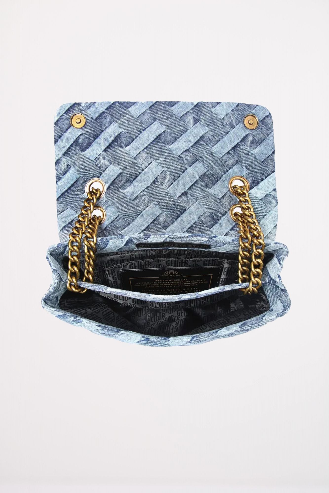 KURT GEIGER LONDON KENSINGTON SOFT CCL BAG en color AZUL (4)