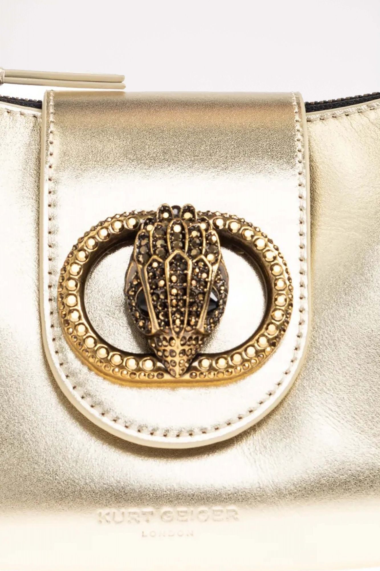 KURT GEIGER LONDON SM CHELSEA HOBO en color ORO (3)