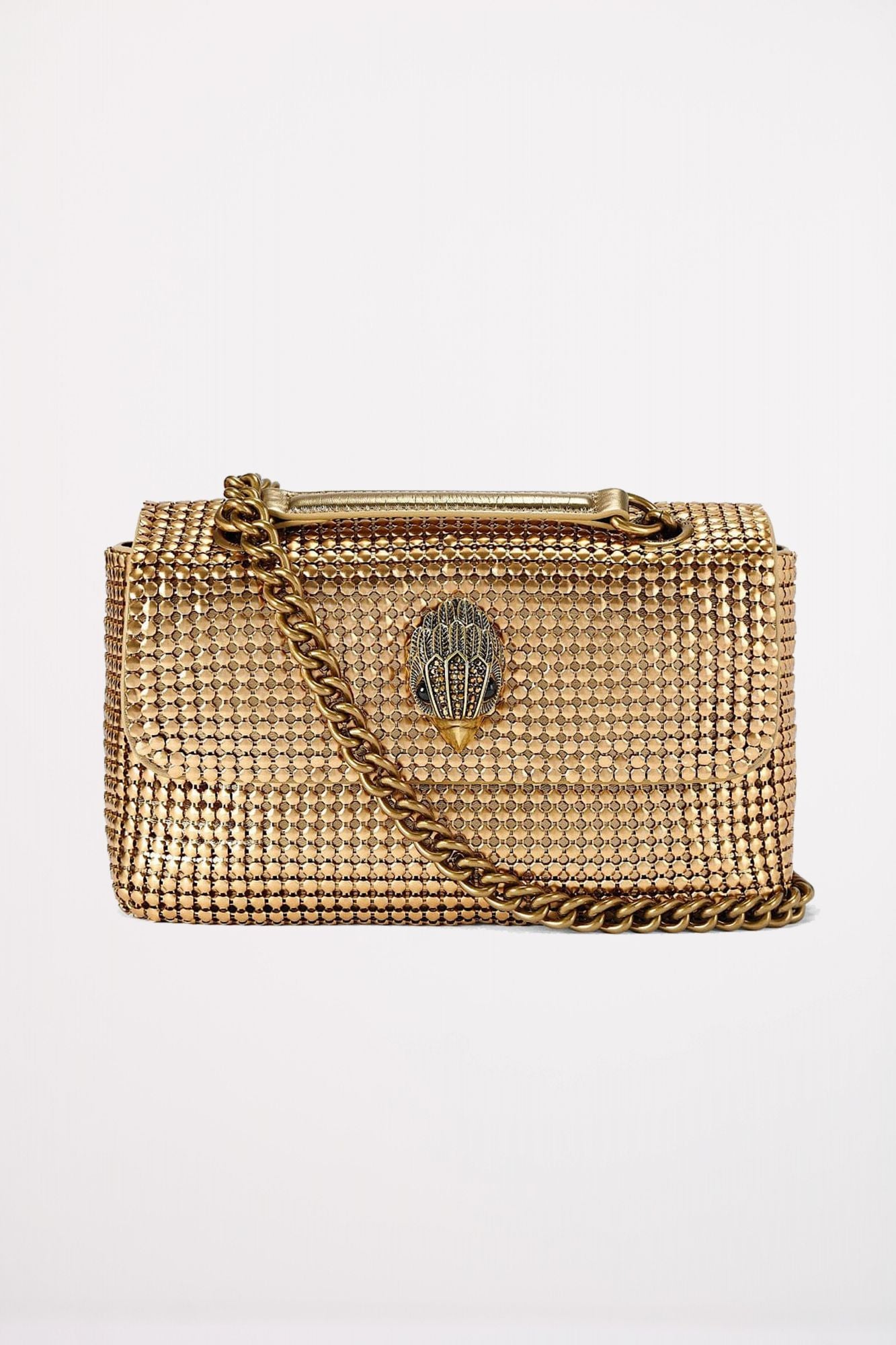 KURT GEIGER LONDON KENSINGTON CHAINMAIL en color ORO (1)