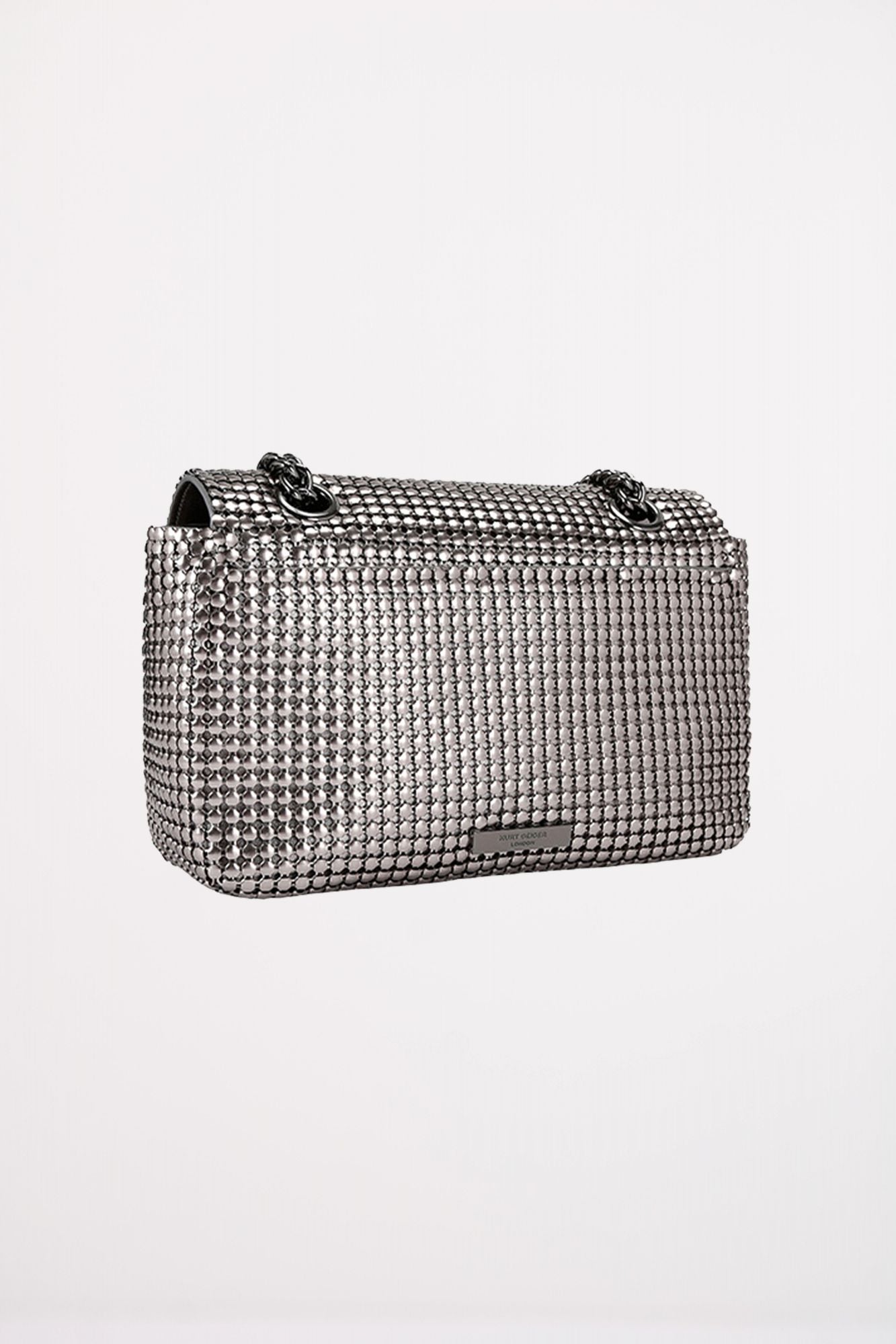 KURT GEIGER LONDON KENSINGTON CHAINMAIL en color PLATA (2)