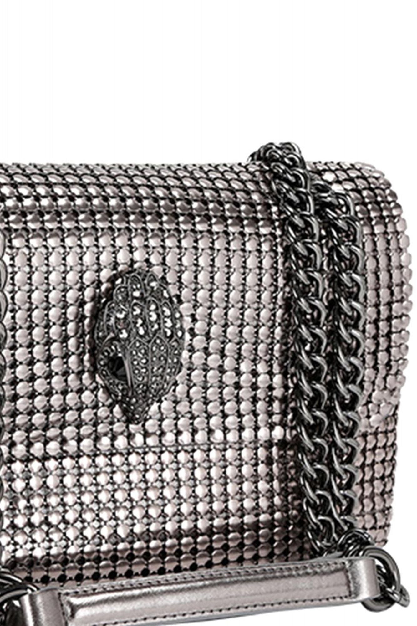 KURT GEIGER LONDON KENSINGTON CHAINMAIL en color PLATA (3)