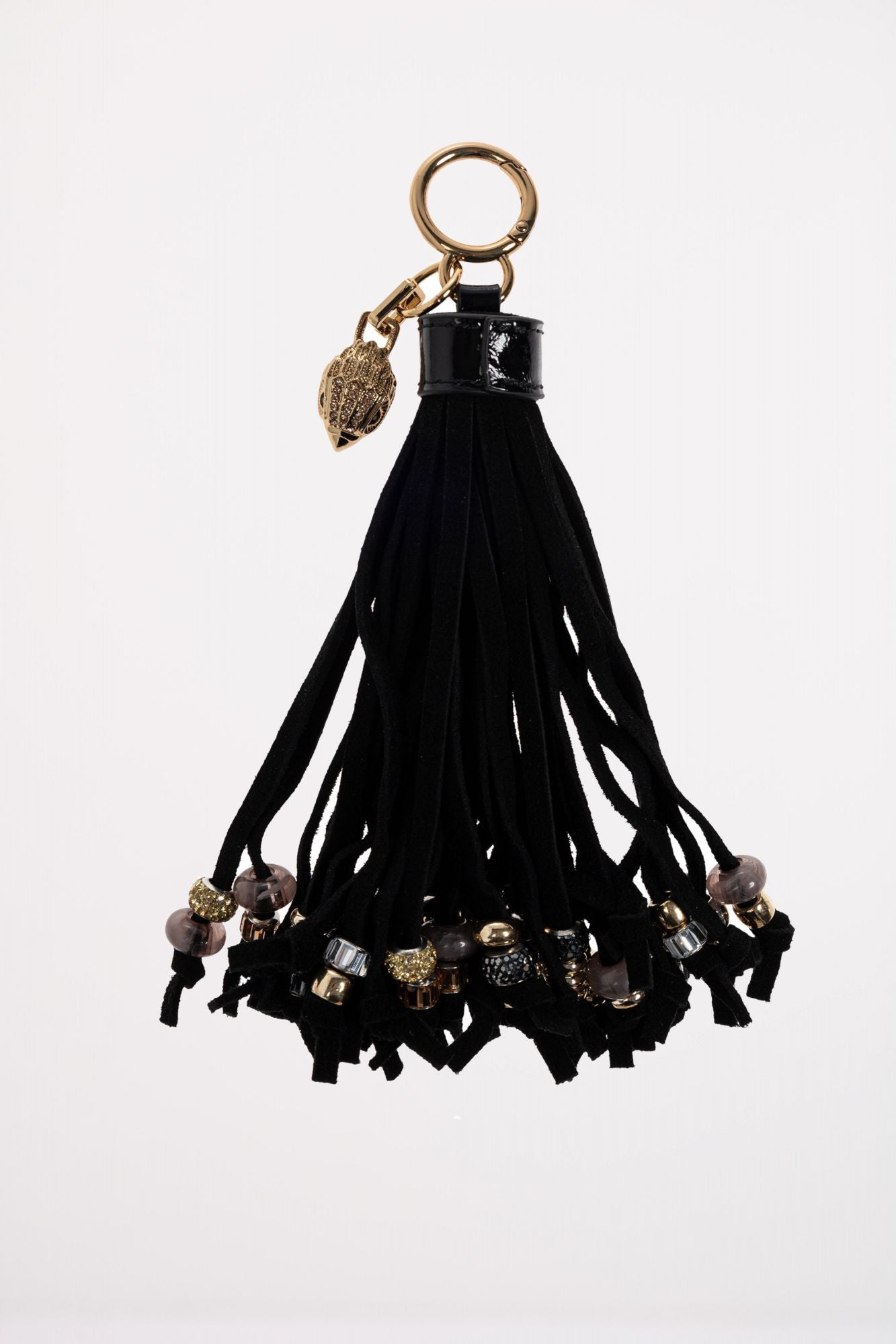 KURT GEIGER LONDON TASSEL BEADS CHARM en color NEGRO (1)