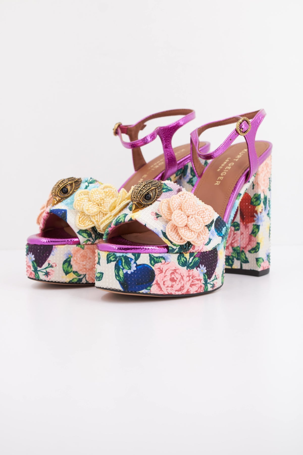 KURT GEIGER LONDON KENSINGTON PLATFORM SDL en color FLORAL (2)