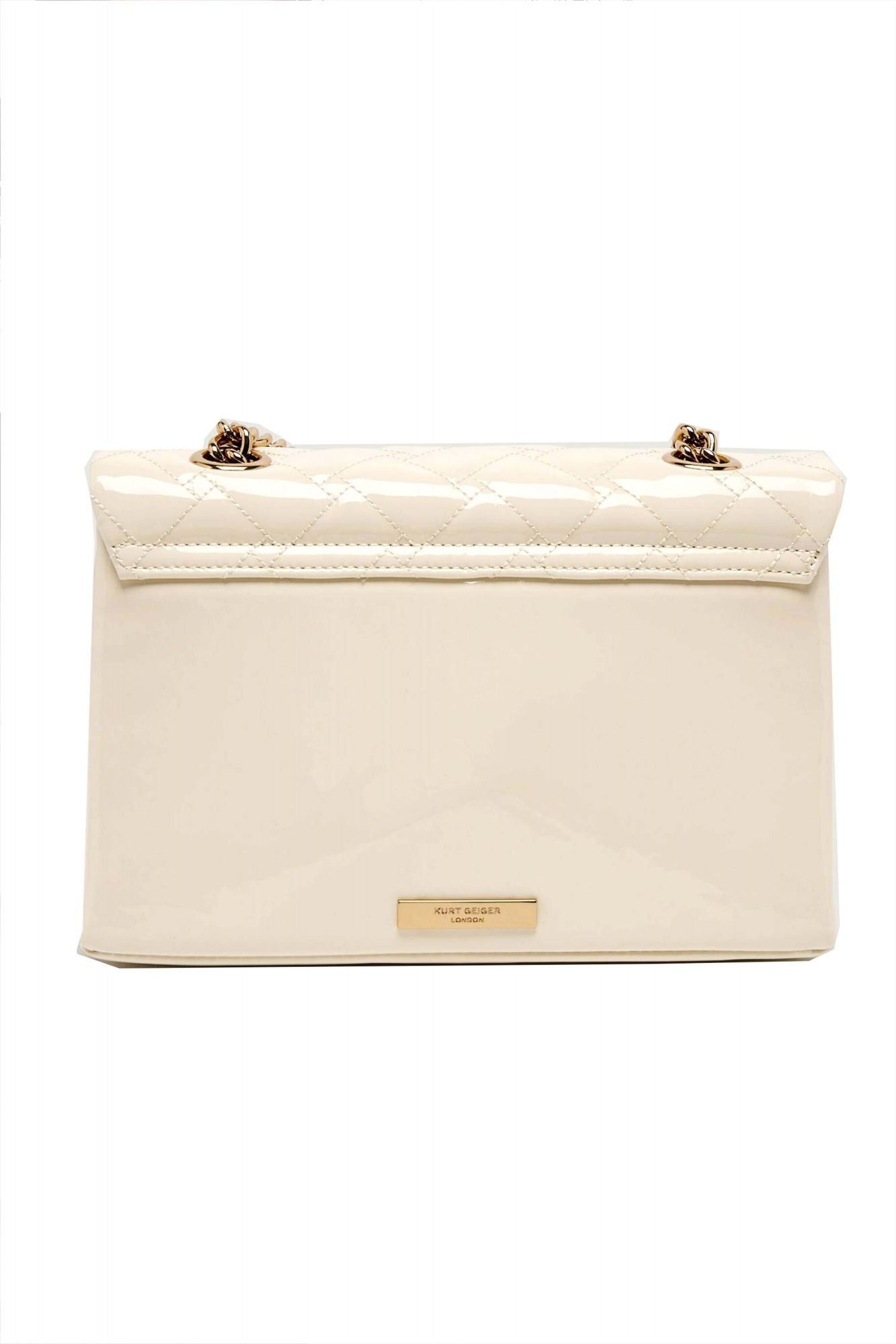 KURT GEIGER LONDON  LEATHER KENSINGTON BAG  en color NUDE (3)