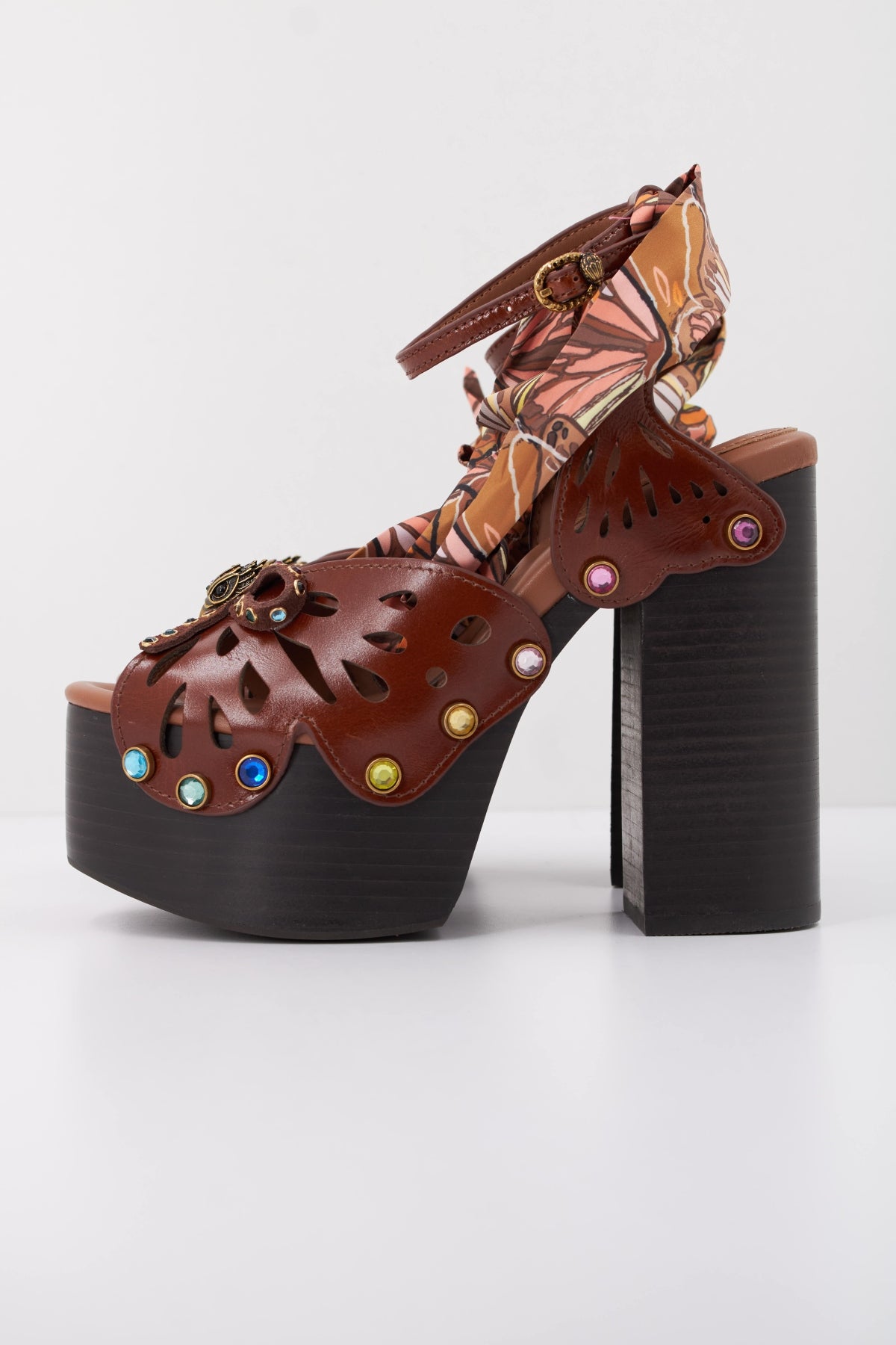 KURT GEIGER LONDON BUTTERFLY PLATFORM SDL en color MARRON (1)