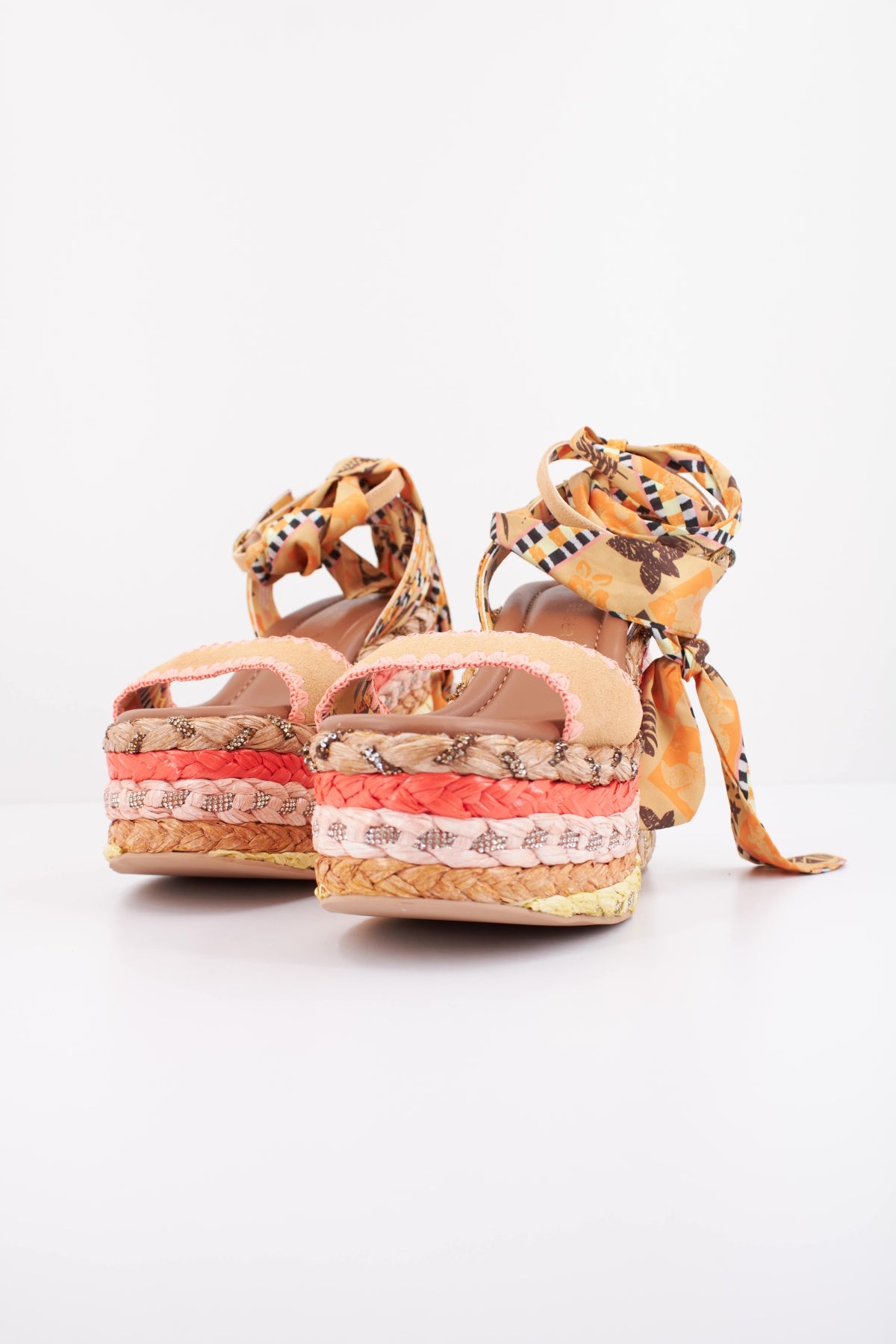 KURT GEIGER LONDON CHELSEA SCARF WEDGE en color MULTICOLOR (2)