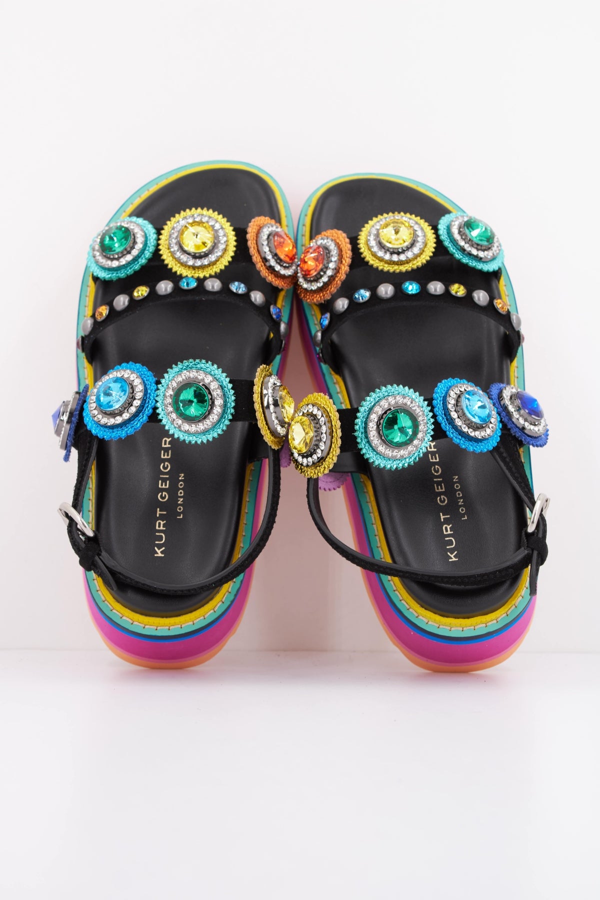 KURT GEIGER LONDON OCTAVIA SLING PLATFORM en color MULTICOLOR (3)