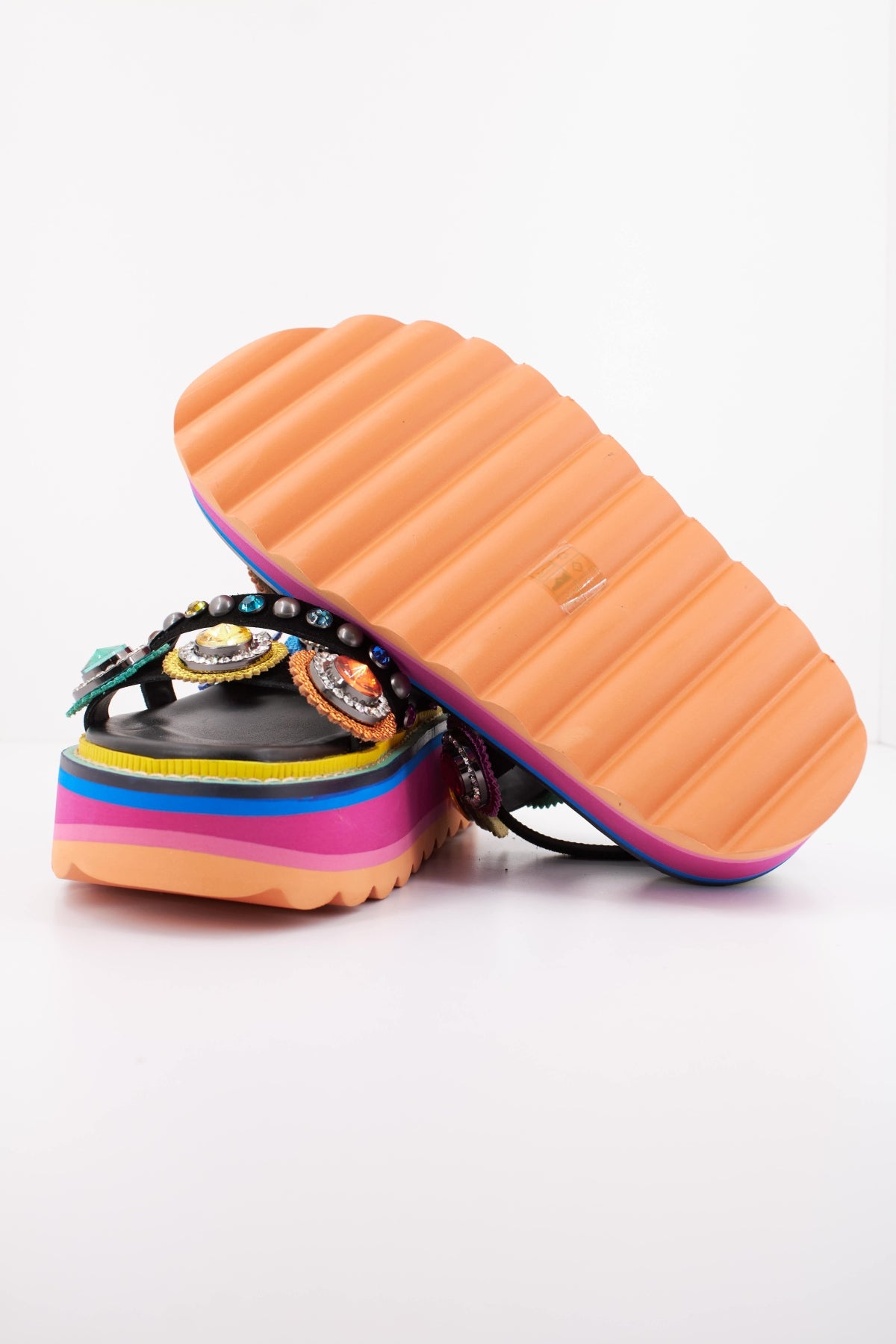 KURT GEIGER LONDON OCTAVIA SLING PLATFORM en color MULTICOLOR (5)