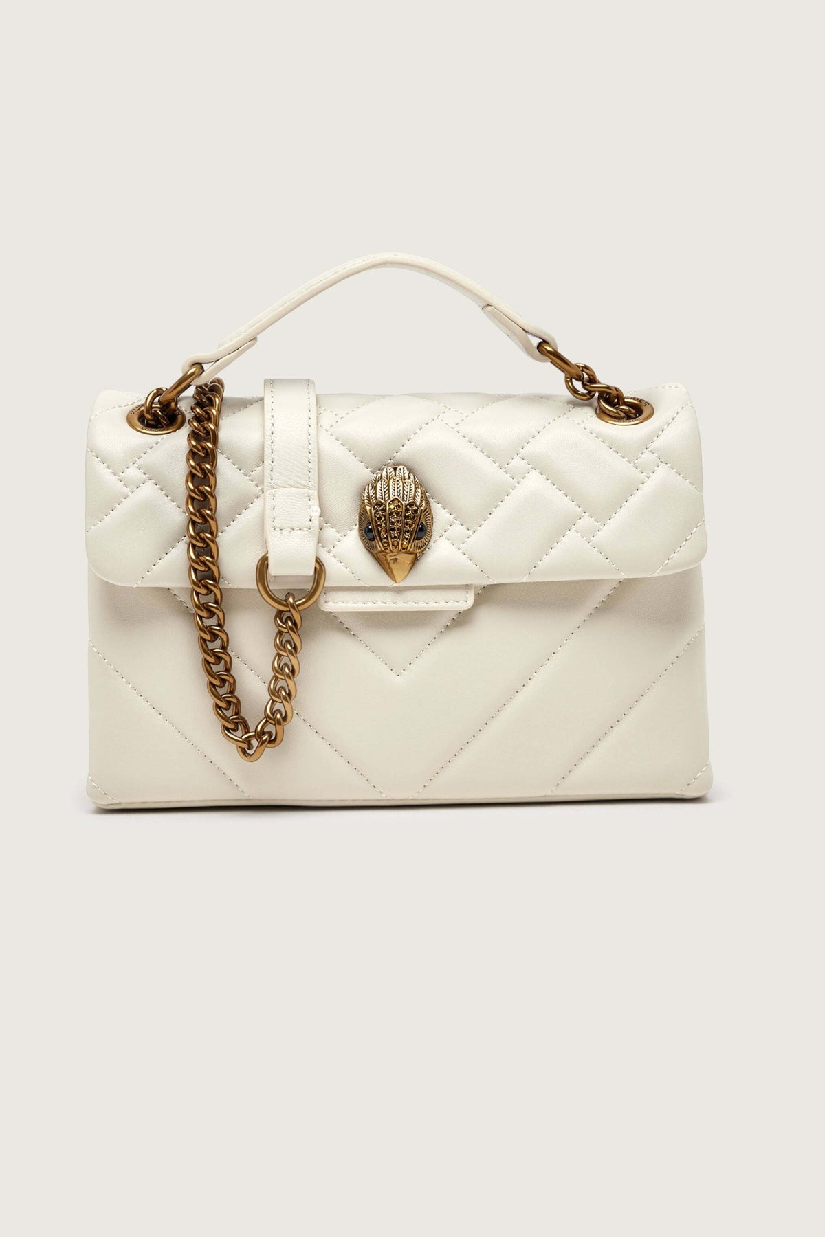 KURT GEIGER LONDON  LEATHER MD KENSINGTON  en color BLANCO (3)