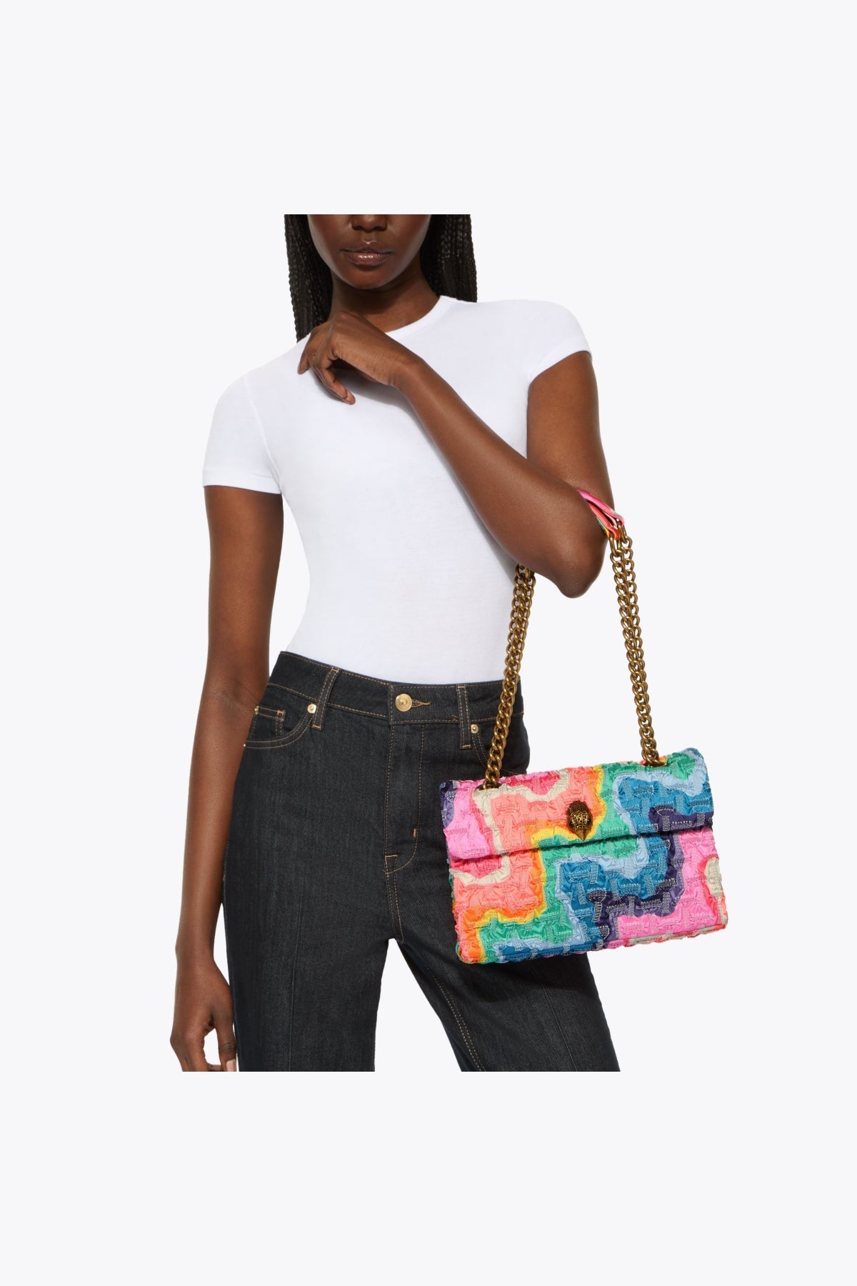 KURT GEIGER LONDON RUCHED FABRIC KENSINGTON en color MULTICOLOR (5)