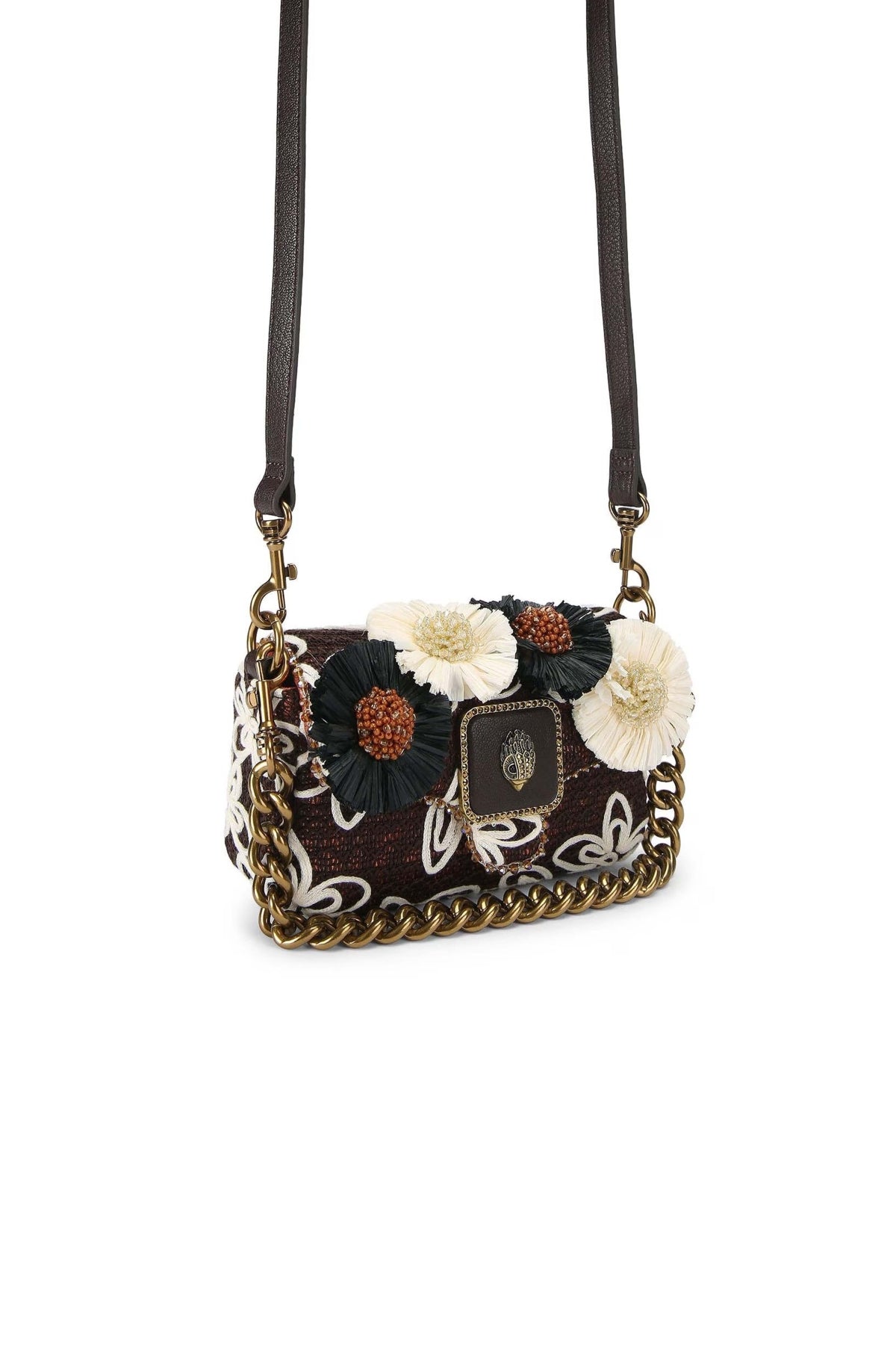 KURT GEIGER LONDON  MINI PIMLICO FLOWER ST  en color MARRON (3)