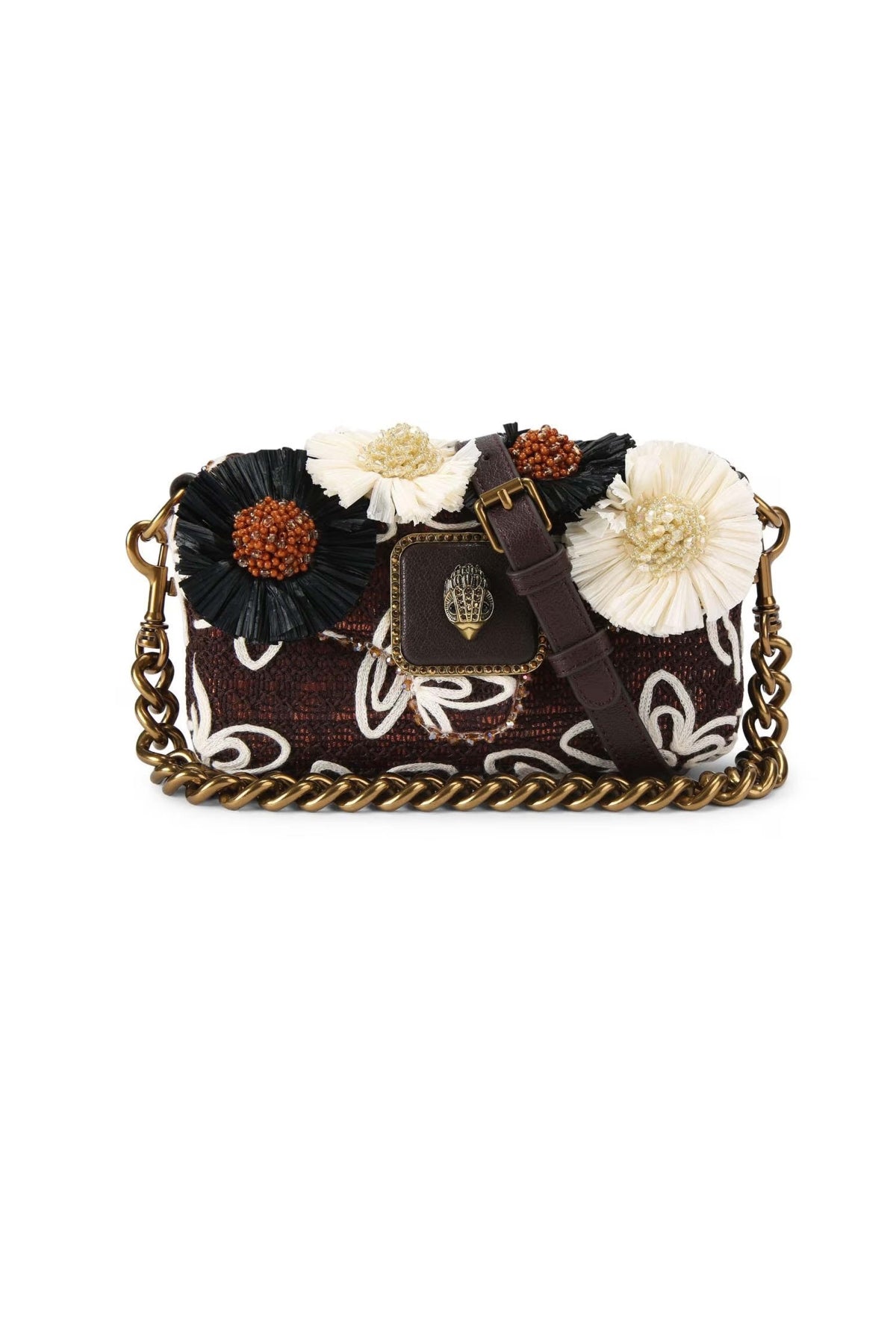 KURT GEIGER LONDON  MINI PIMLICO FLOWER ST  en color MARRON (4)
