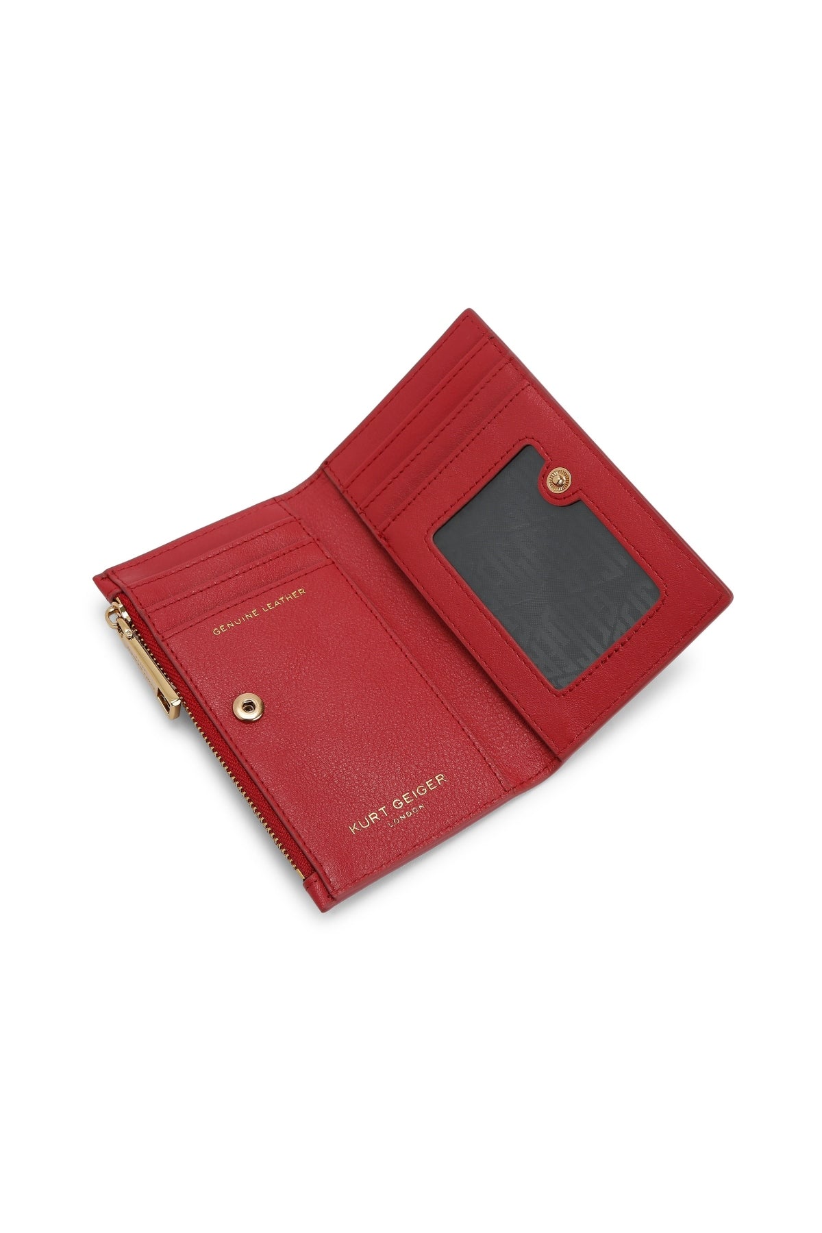 KURT GEIGER LONDON SLOANE BIFOLD WALLET en color ROJO (3)