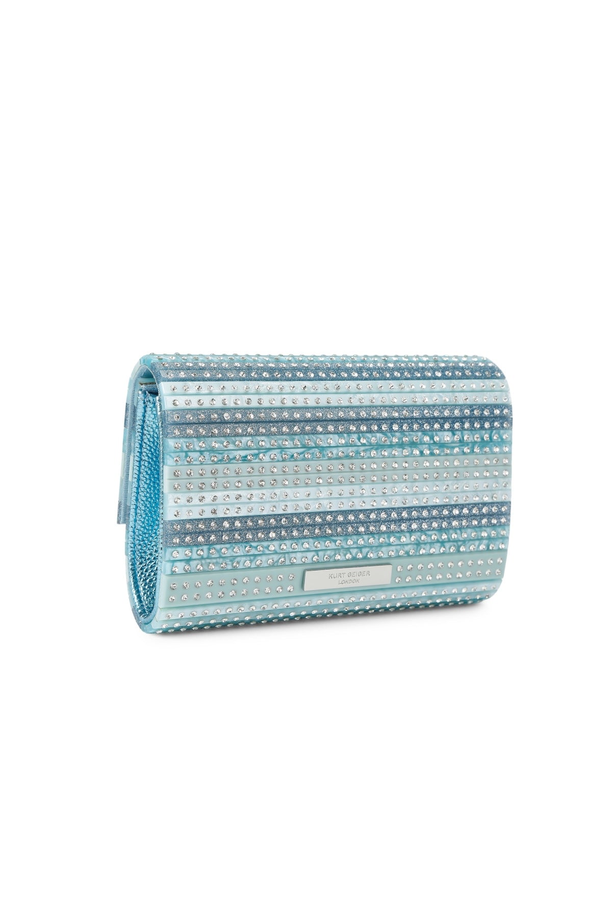 KURT GEIGER LONDON PARTY EAGLE CLUTCH DREN en color AZUL (4)