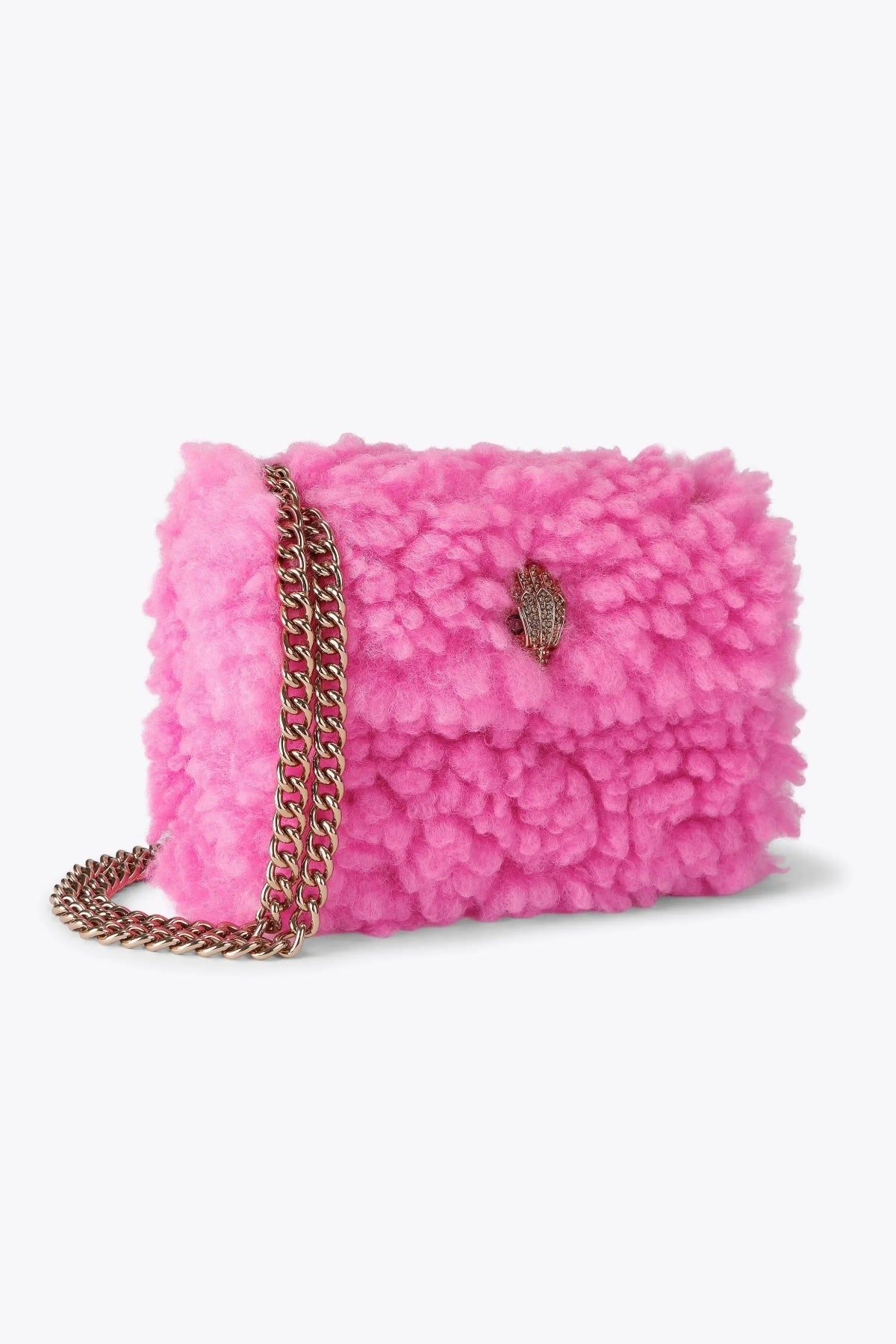 KURT GEIGER LONDON  MINI KENSINGTON F FUR  en color ROSA (4)