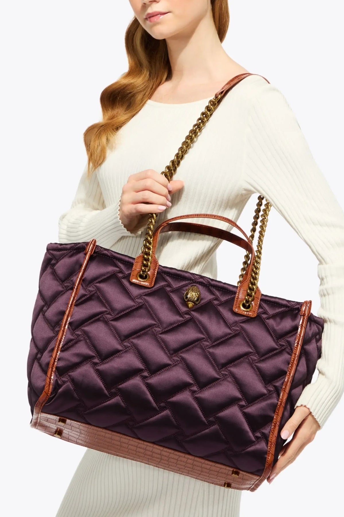 KURT GEIGER LONDON HOXTON SHOPPER en color BURDEOS (2)