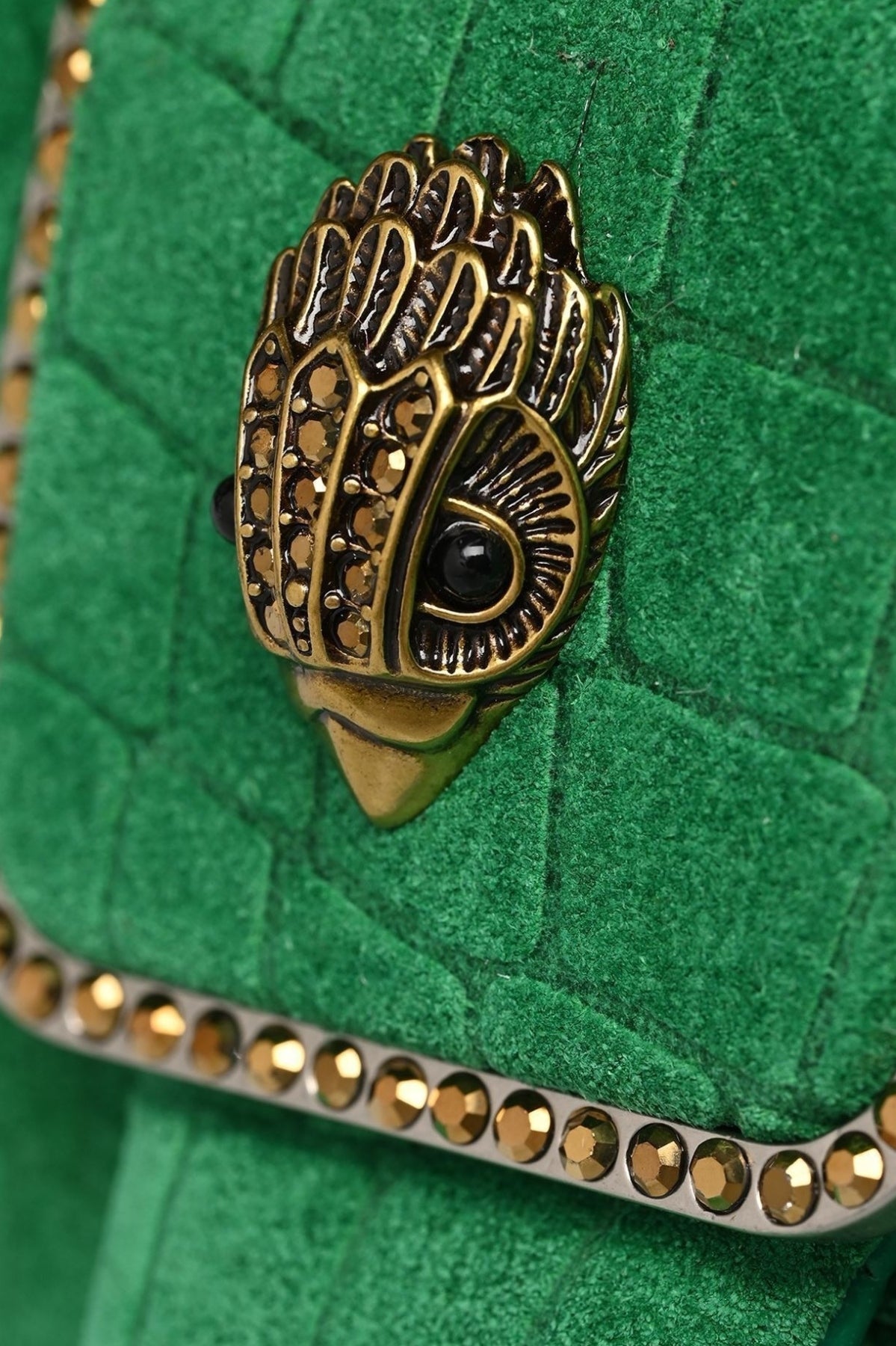 KURT GEIGER LONDON  PIMLICO BAG CHAIN  en color VERDE (5)