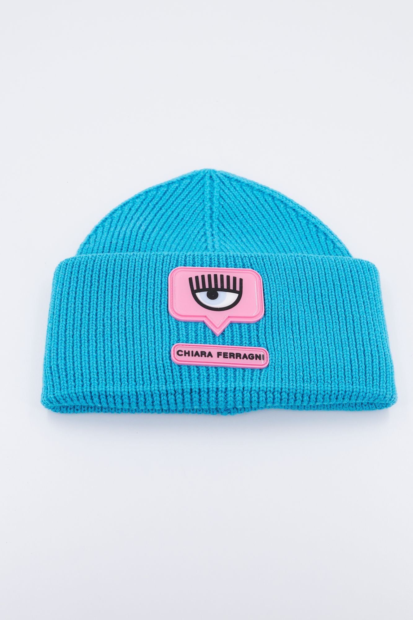 CHIARA FERRAGNI EYELIKE COLOURED PATCH WOOL en color AZUL (1)
