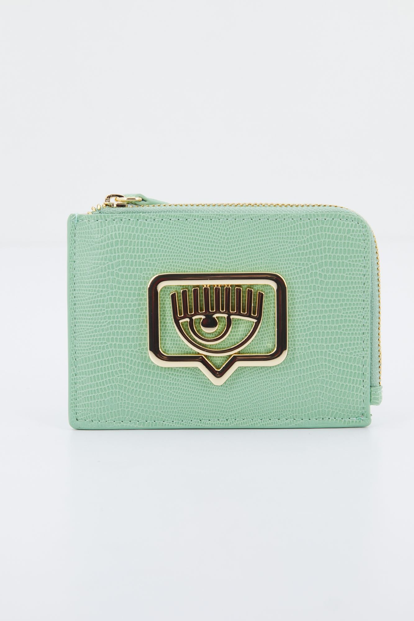 CHIARA FERRAGNI RANGE EYELIKE BUCKLE SKETCH WALLET en color VERDE (1)