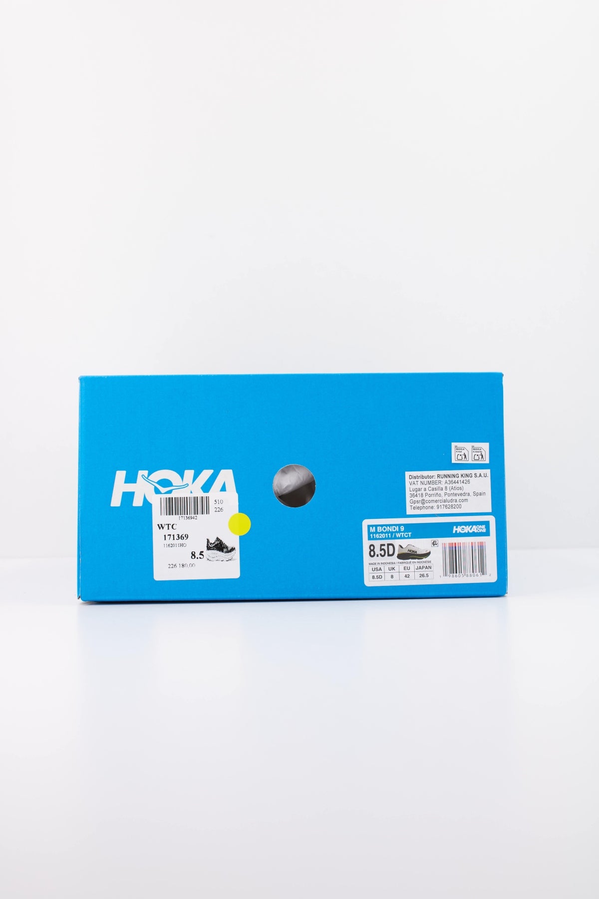 HOKA 1162011HO ZAPATILLA BONDI 9 en color BLANCO (6)