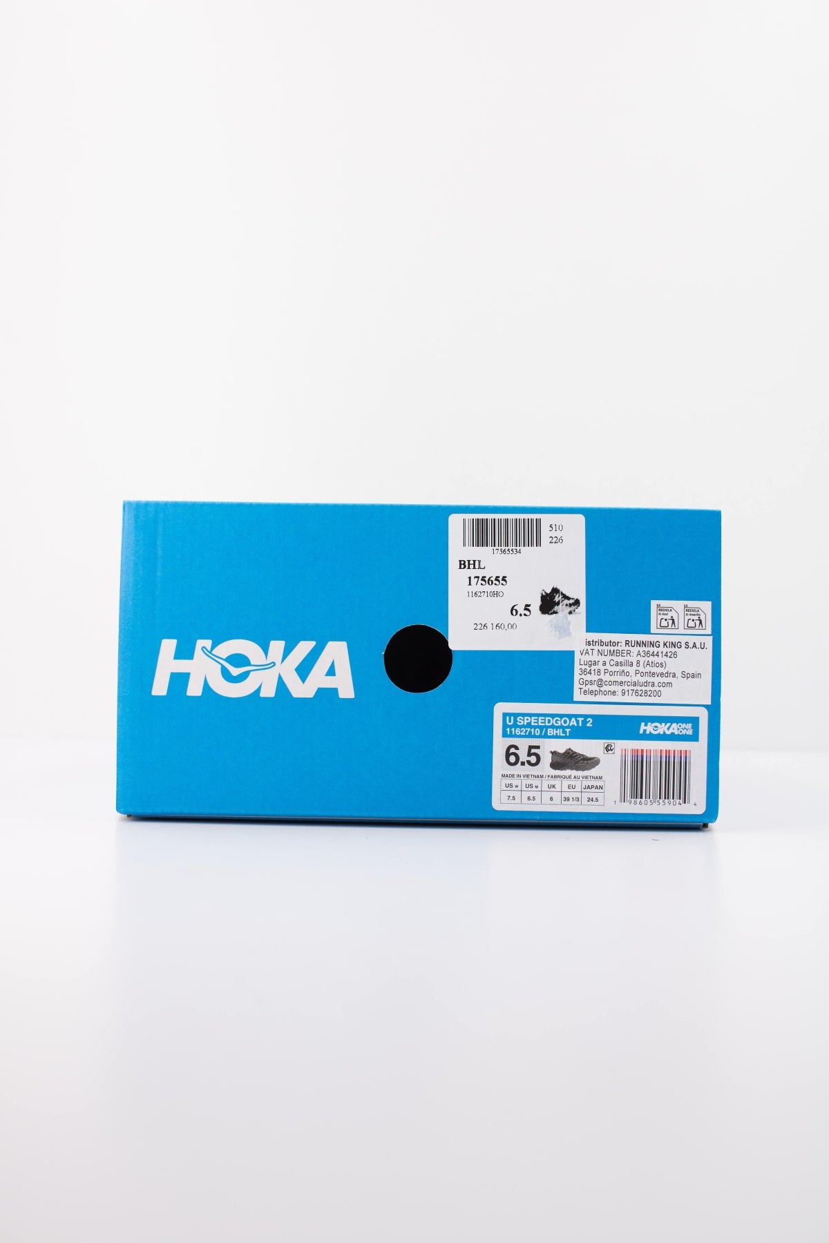 HOKA 1162710HO ZAPATILLA U SPEEDGOAT 2 en color NEGRO (6)