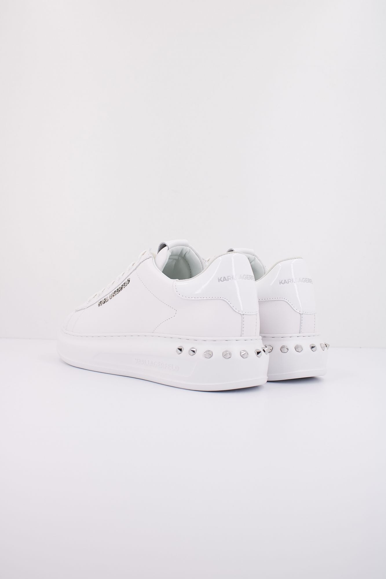 KARL LAGERFELD KAPRI MENS STUDEBAKKER LO en color BLANCO (4)