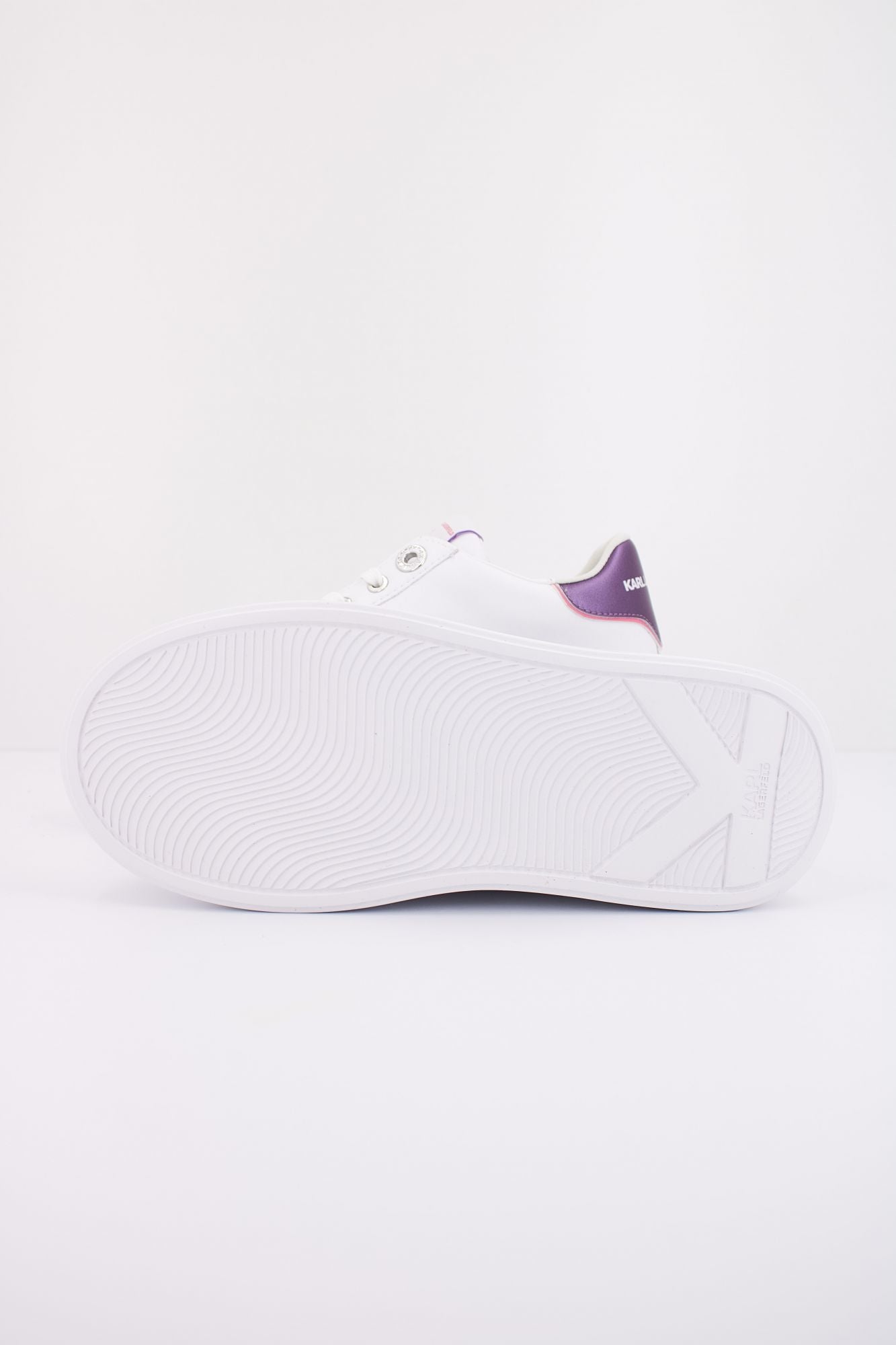 KARL LAGERFELD ANAKAPRI SIGNIA LACE LTHR en color BLANCO (5)