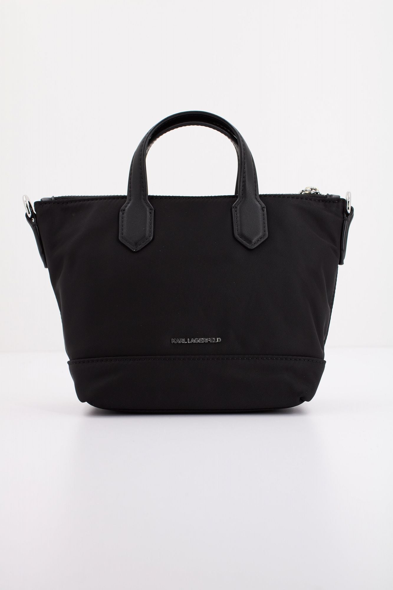 KARL LAGERFELD  K/SIGNATURE NYLON SM TOTE en color NEGRO (3)