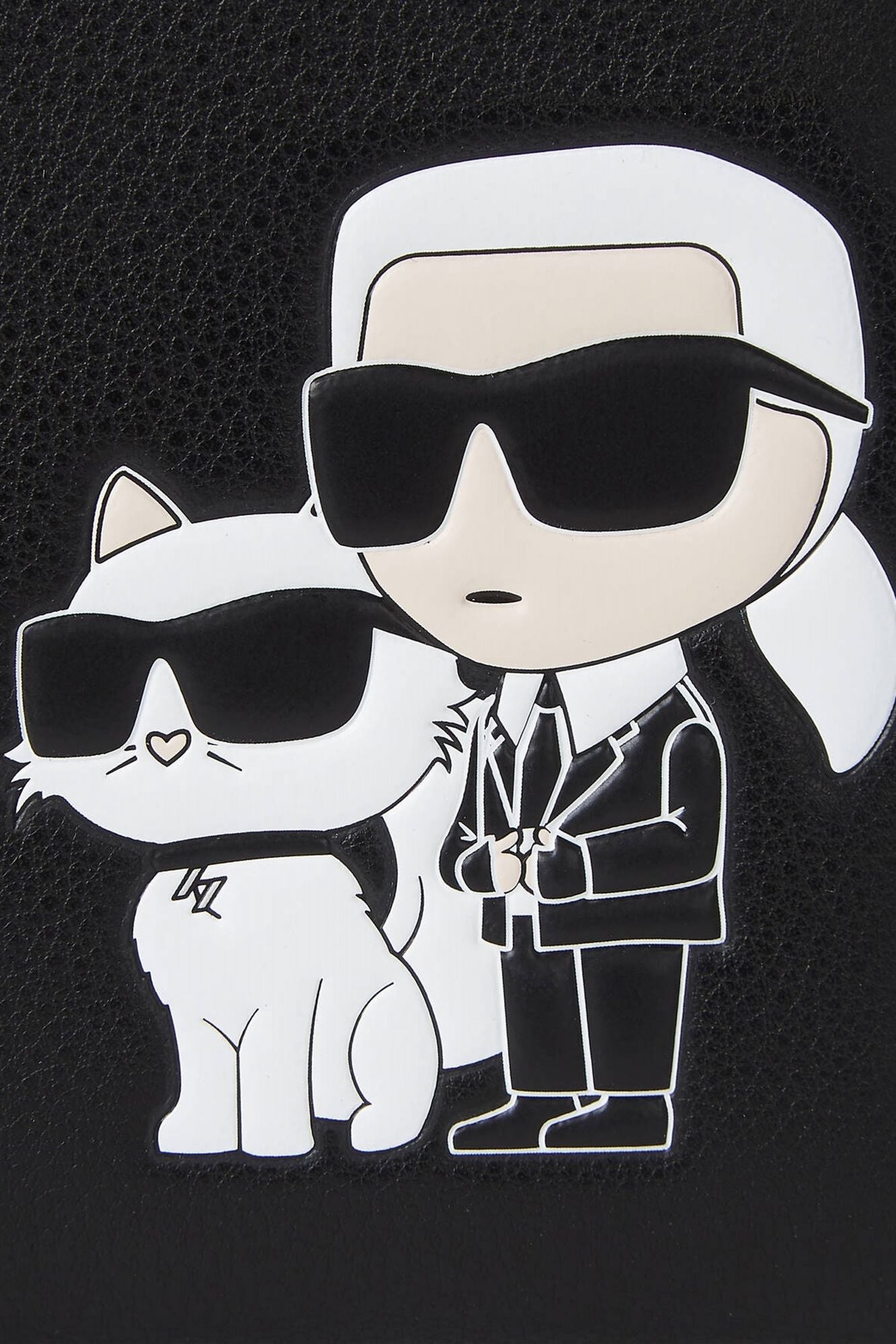 KARL LAGERFELD  K/IKONIK 2.0 LEATHER M BFL en color NEGRO (4)