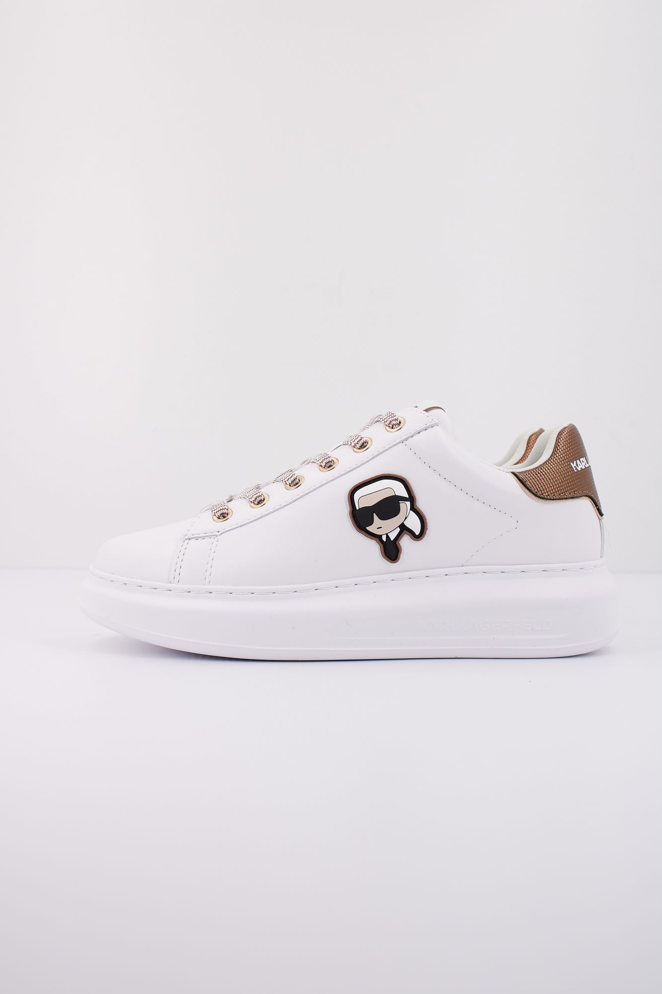 KARL LAGERFELD KAPRI NFT METALMESH TAB LO en color BLANCO (1)