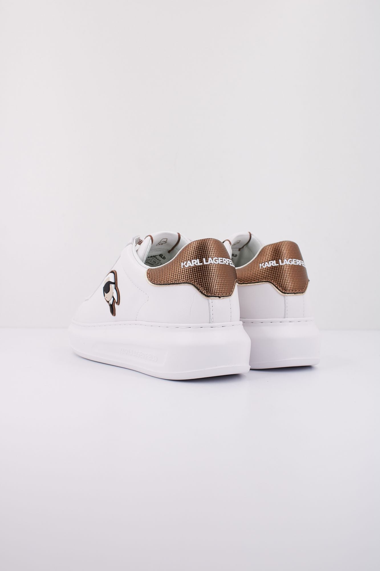 KARL LAGERFELD KAPRI NFT METALMESH TAB LO en color BLANCO (4)