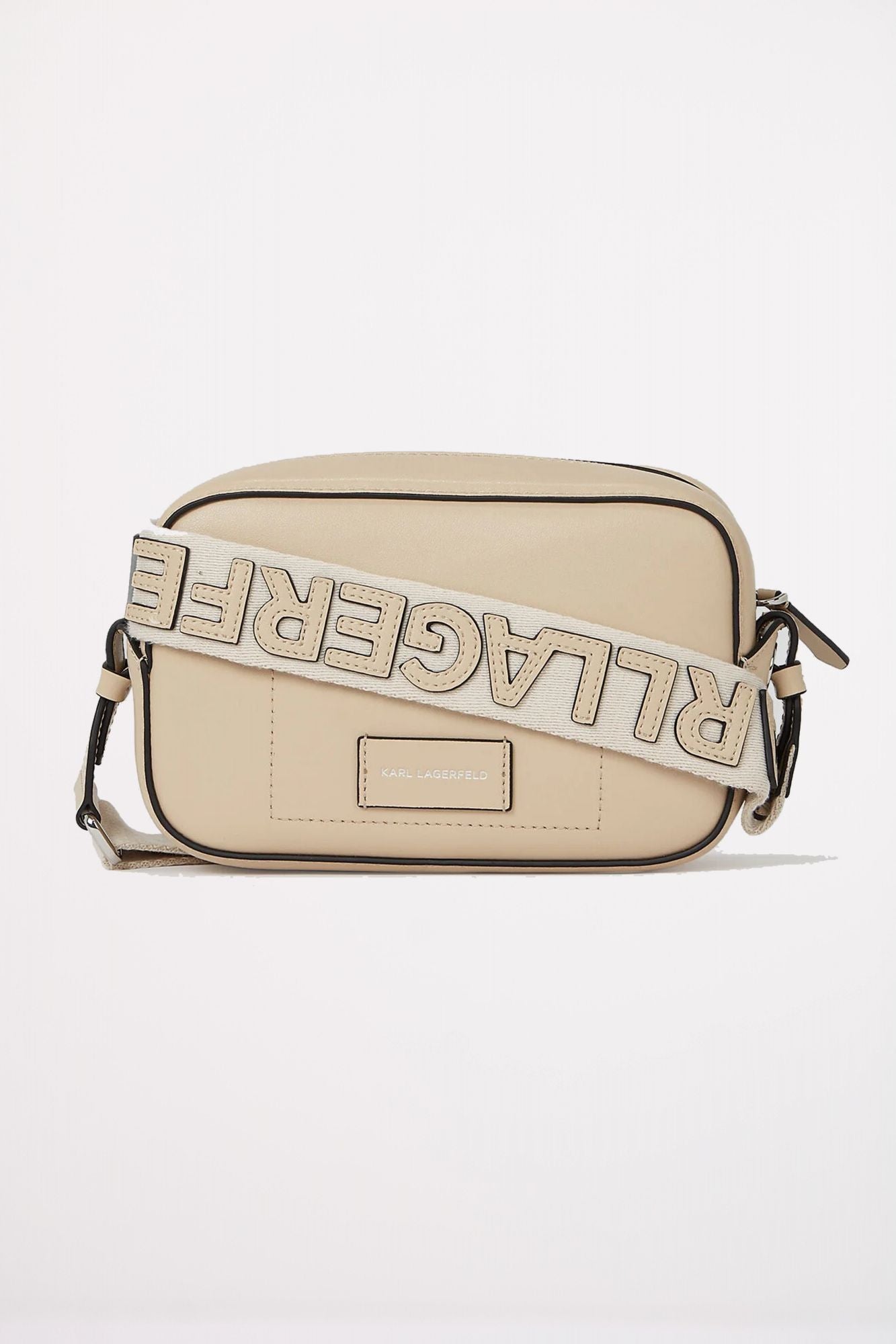 KARL LAGERFELD CIRLCE CAMERA BAG PERFORAT en color BEIS (2)