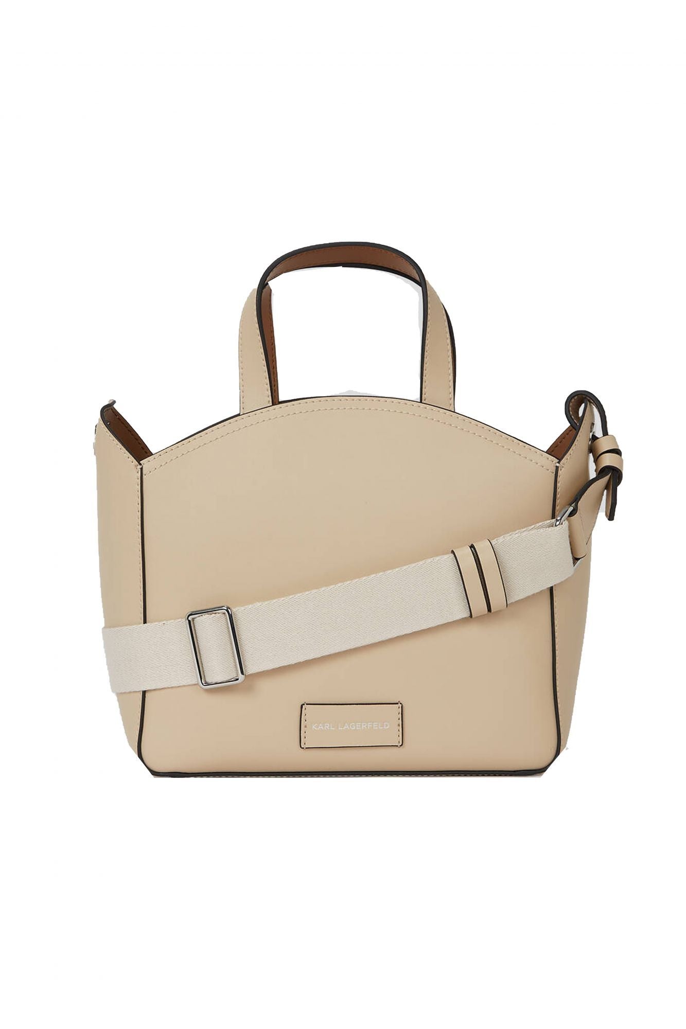 KARL LAGERFELD CIRCLE SM TOTE PERFORATED en color BEIS (2)