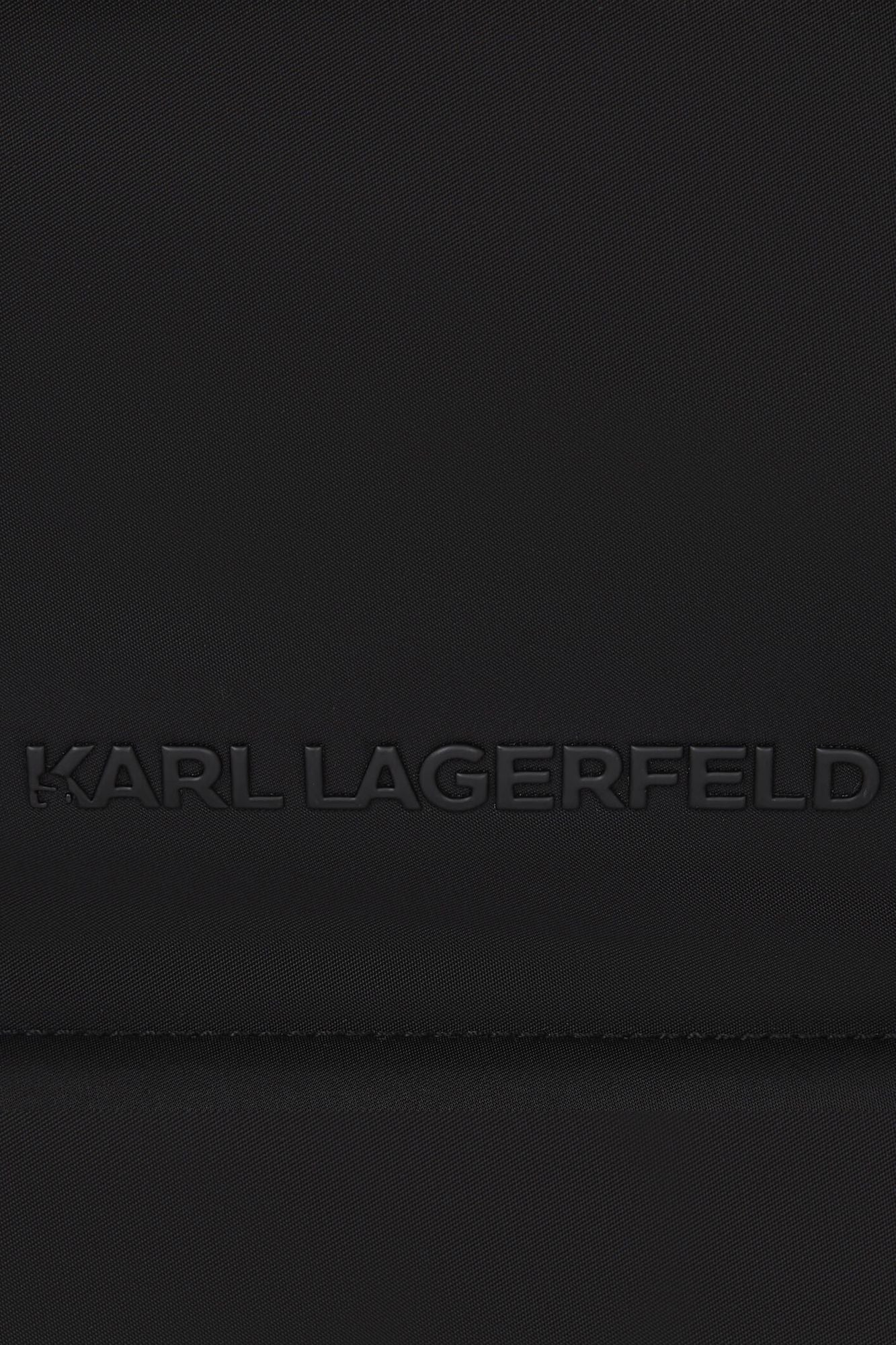 KARL LAGERFELD IKON NYLON MD SQUARE TOTE en color NEGRO (4)