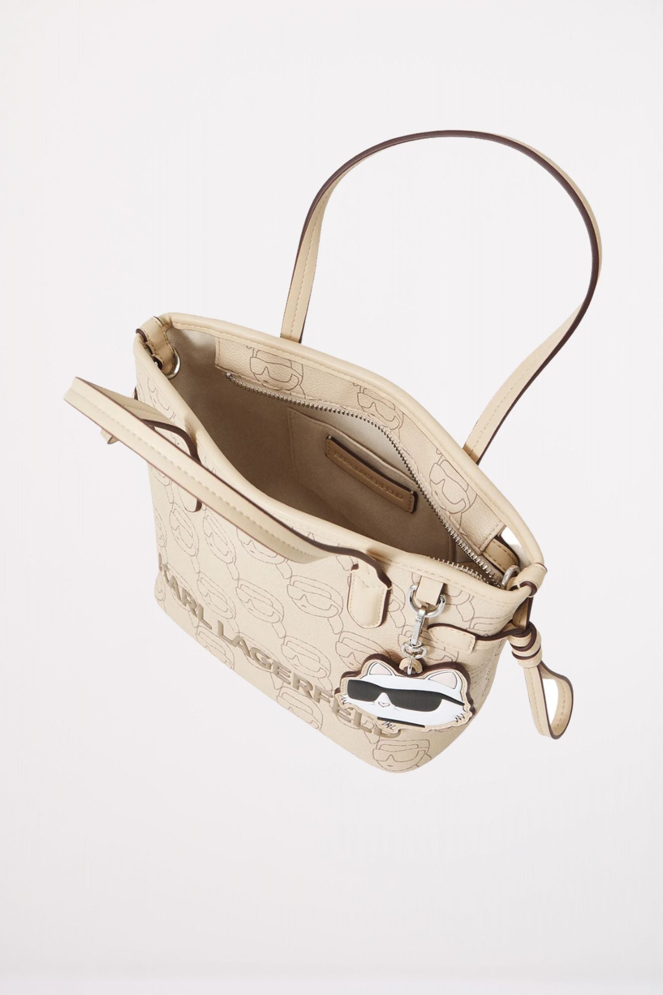 KARL LAGERFELD IKON MOO CC SM TOTE en color BEIS (4)