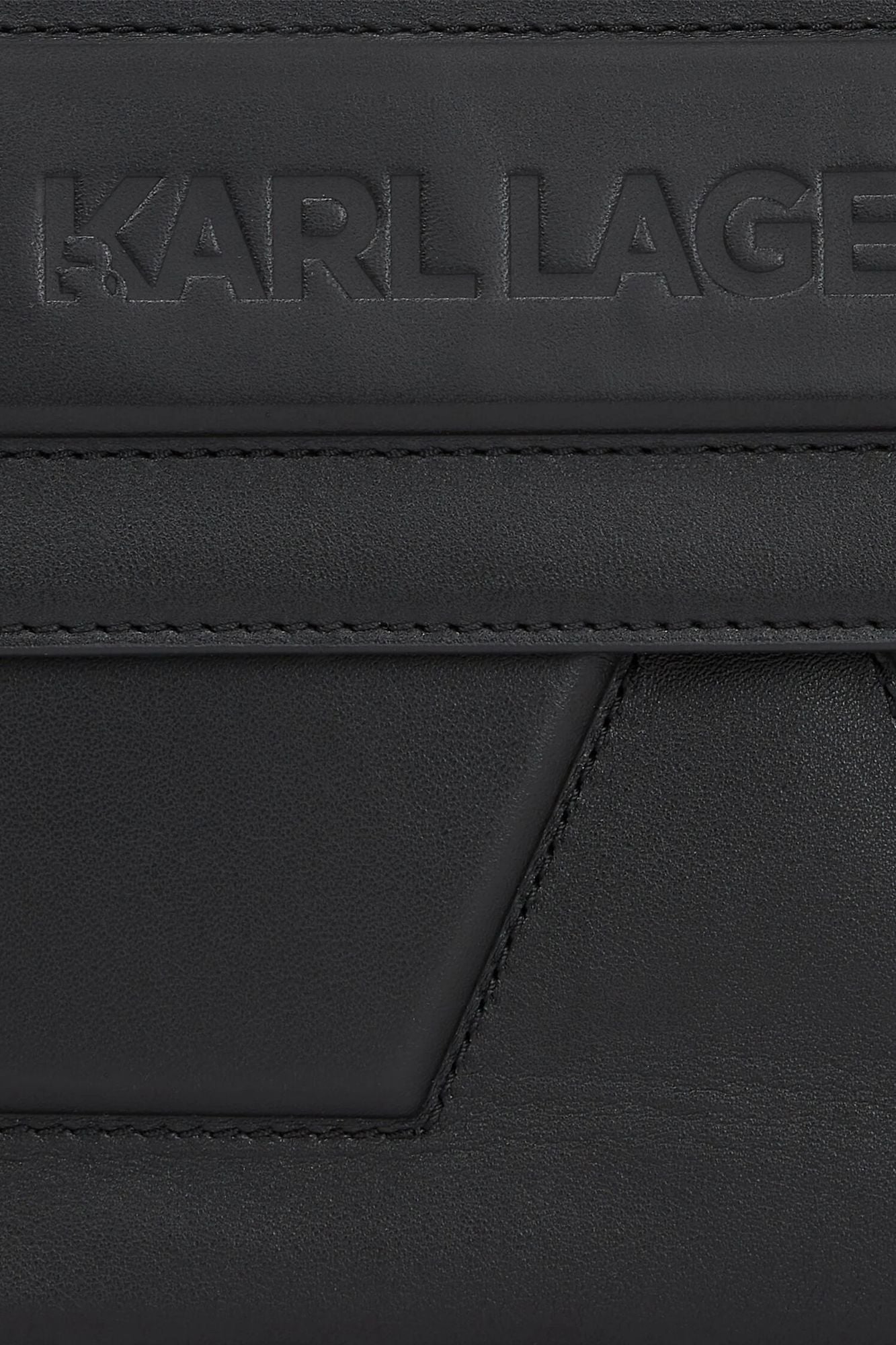 KARL LAGERFELD IKON K SOFT SHOULDER BAG en color NEGRO (4)