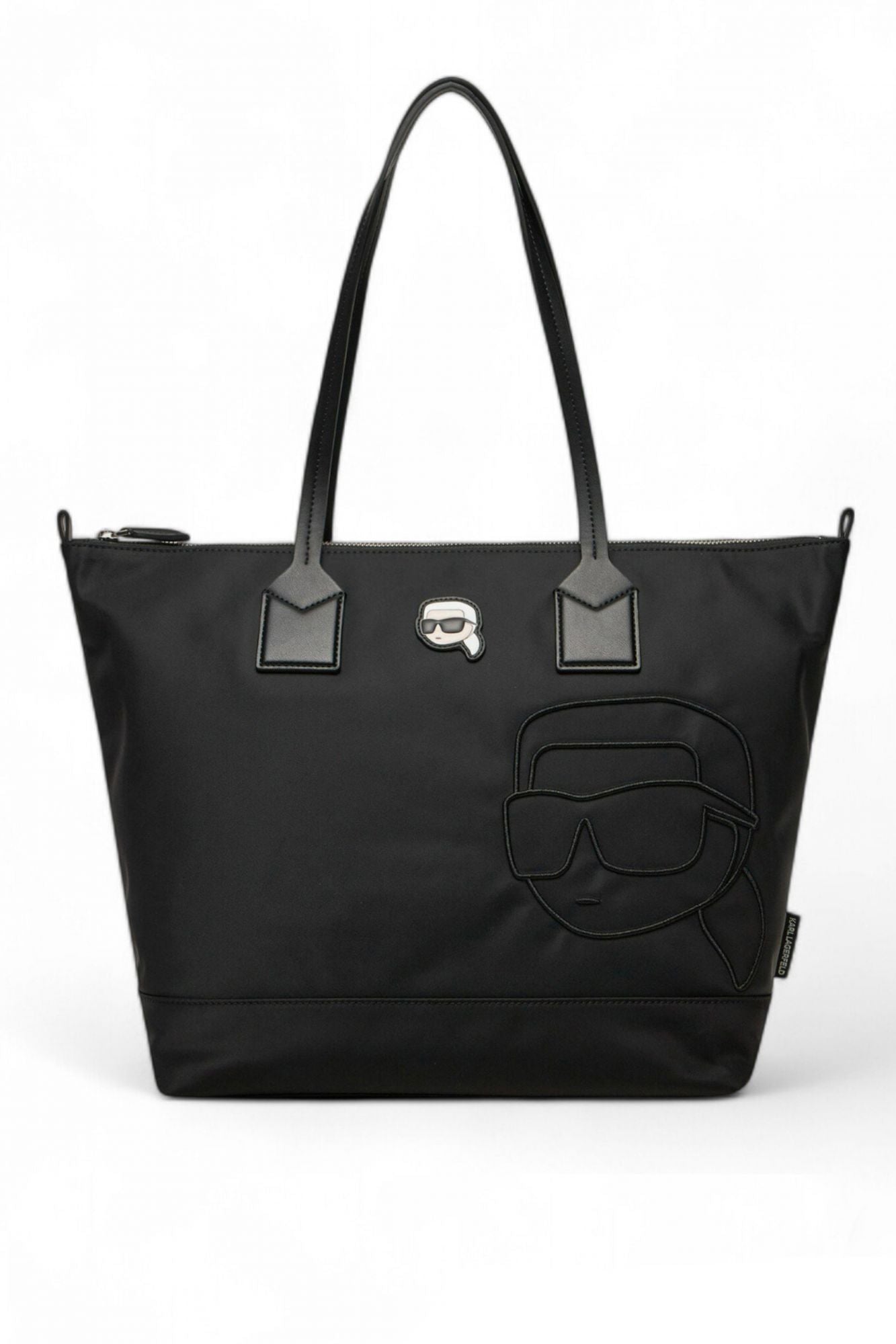 KARL LAGERFELD  IKON NYLON NFT LG TOTE en color NEGRO (1)