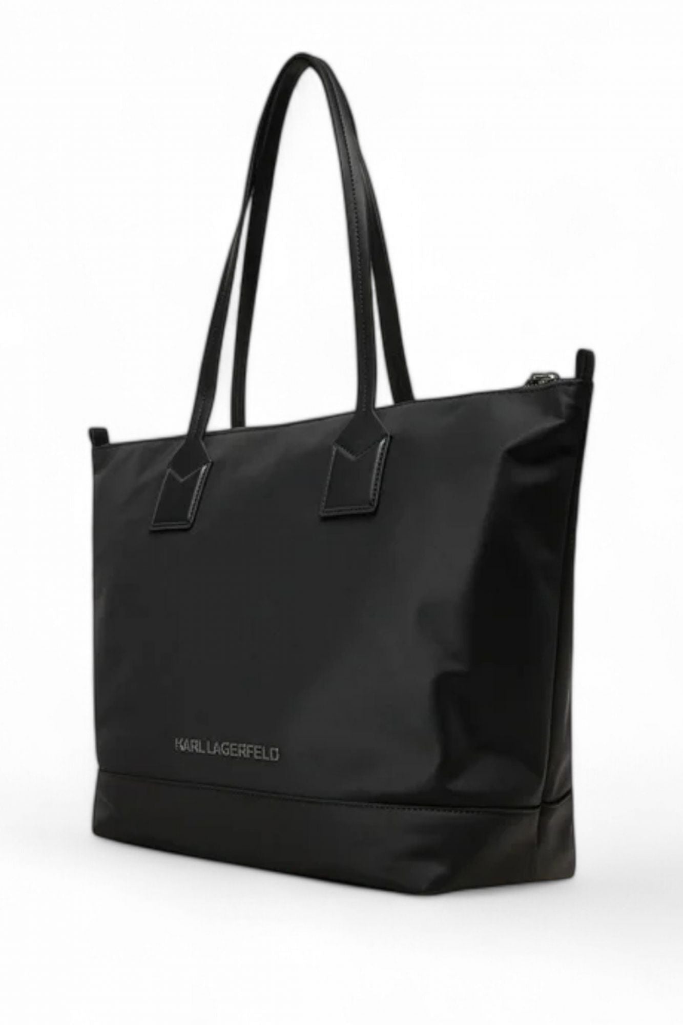 KARL LAGERFELD  IKON NYLON NFT LG TOTE en color NEGRO (2)