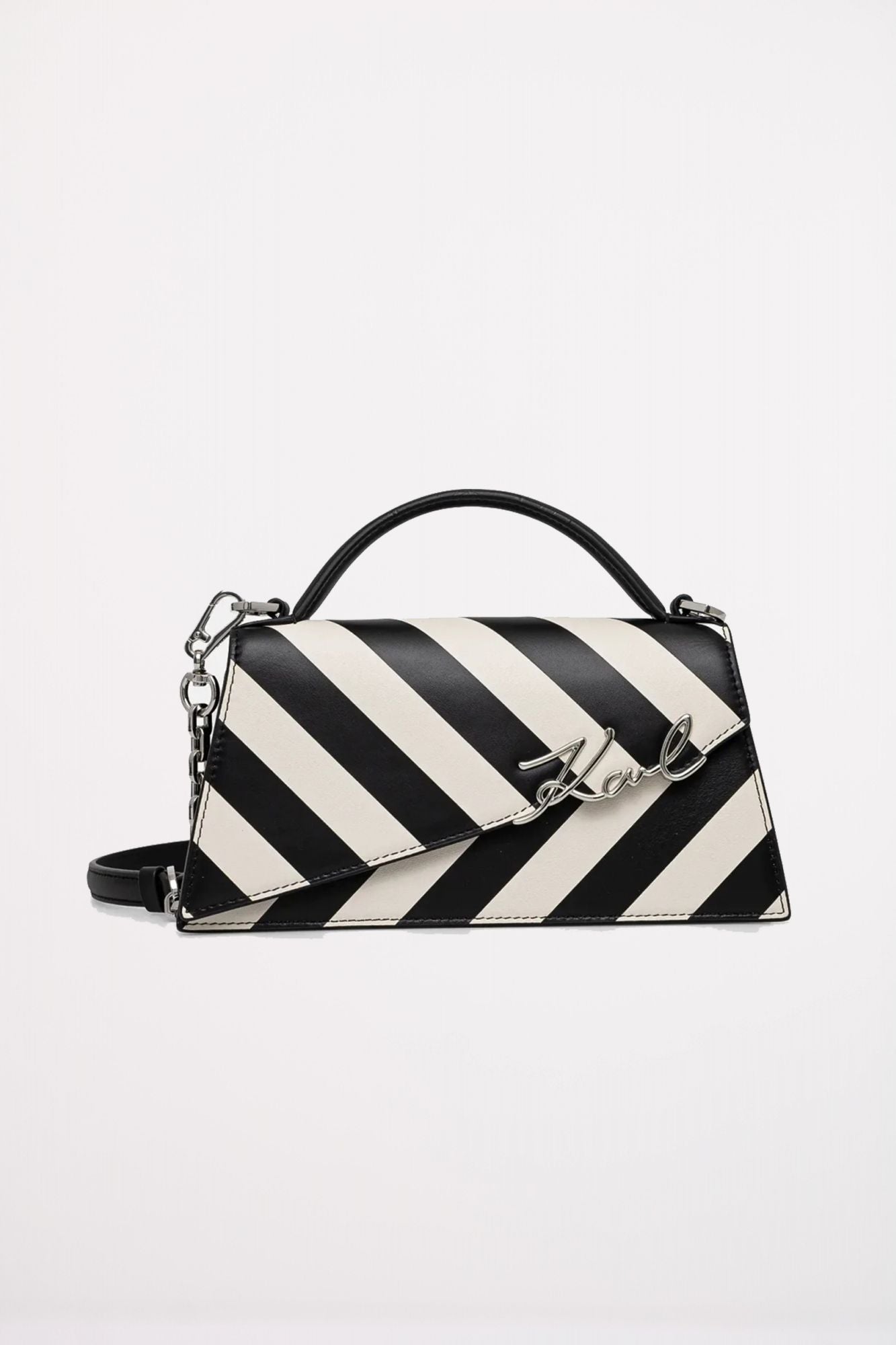KARL LAGERFELD SIGNATURE SP SLIM CROSSBOD en color NEGRO (1)