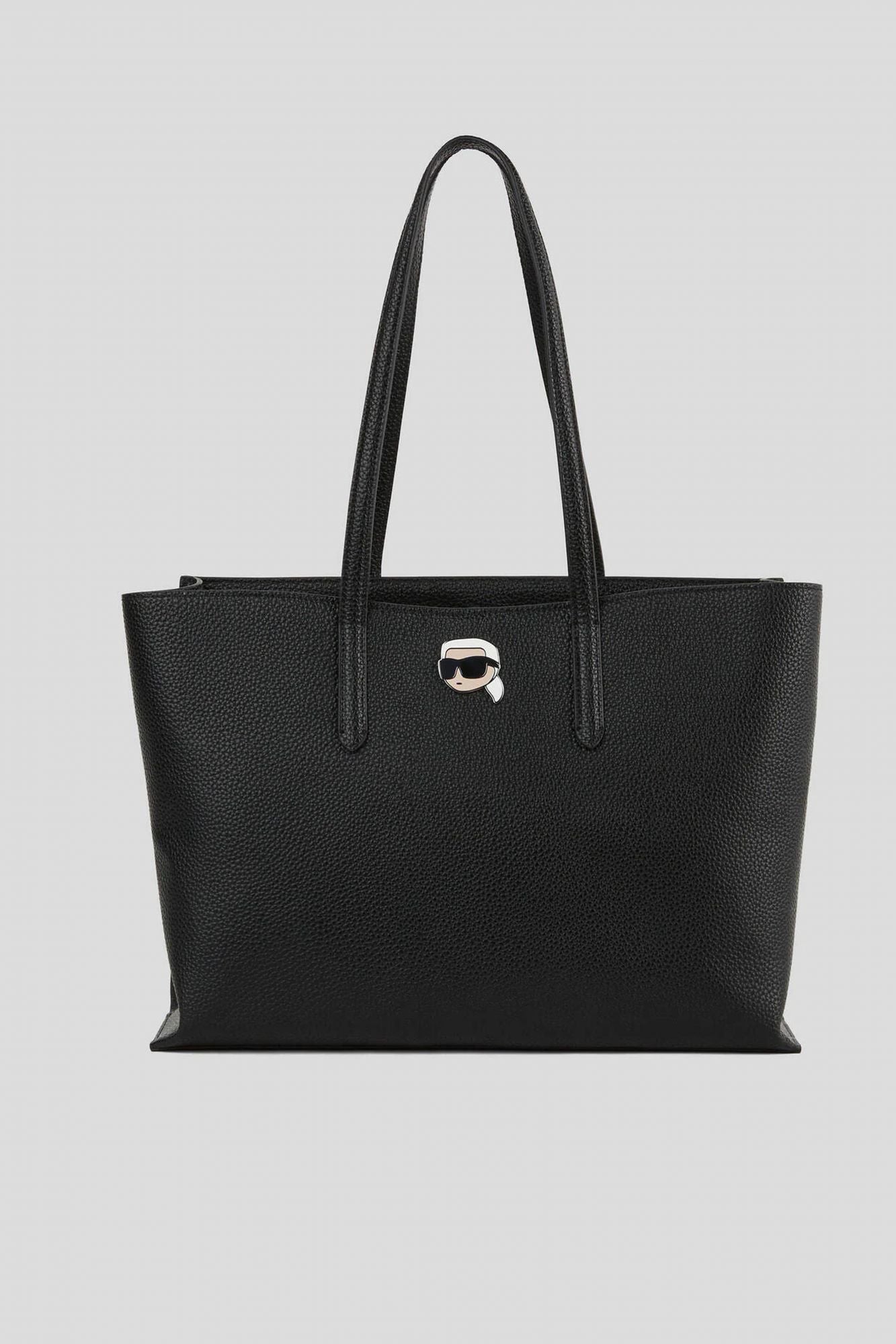 KARL LAGERFELD  IKON PEBBLE LG TOTE en color NEGRO (1)