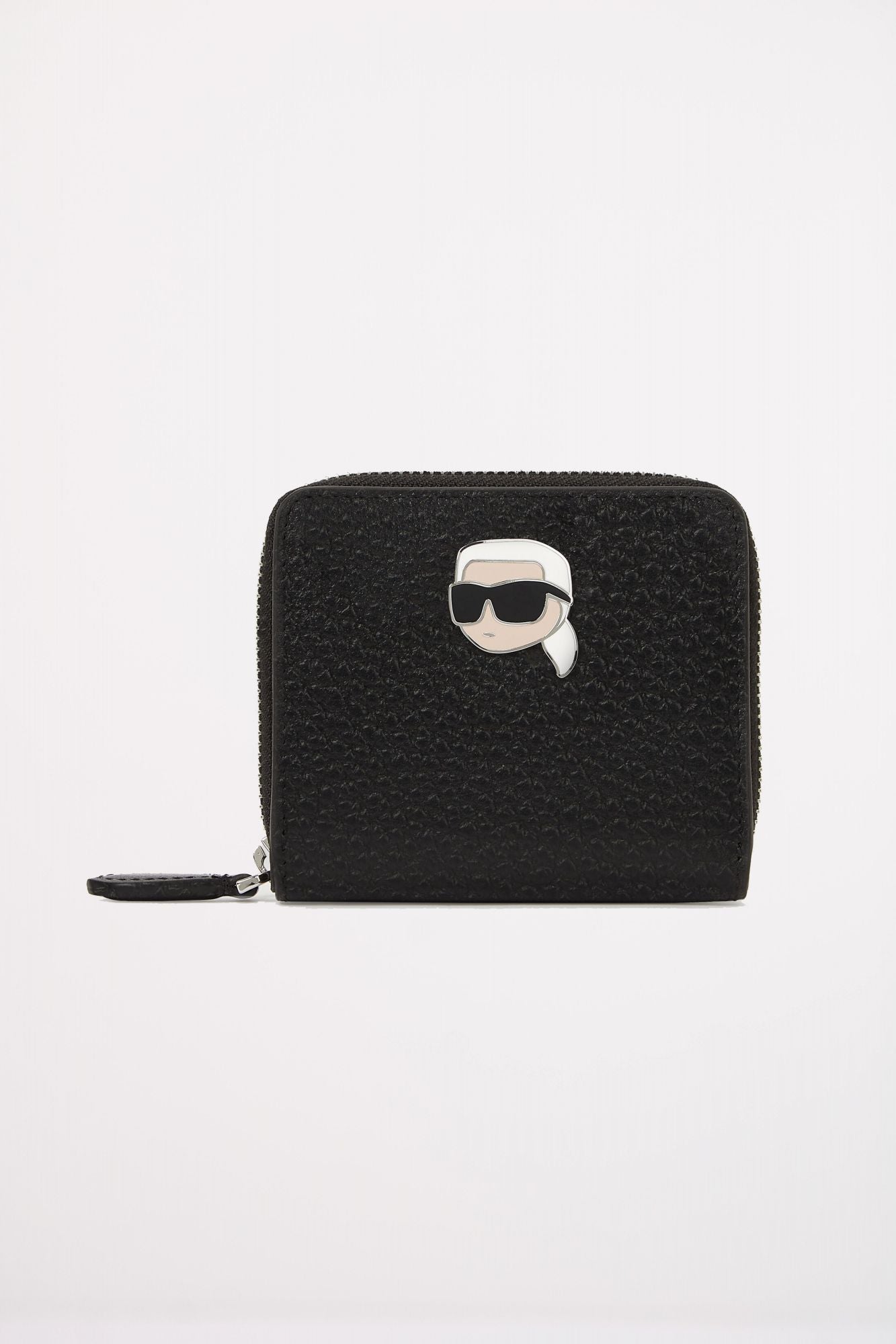 KARL LAGERFELD  IKON PEBBLE MD BIFOLD WLLT en color NEGRO (1)