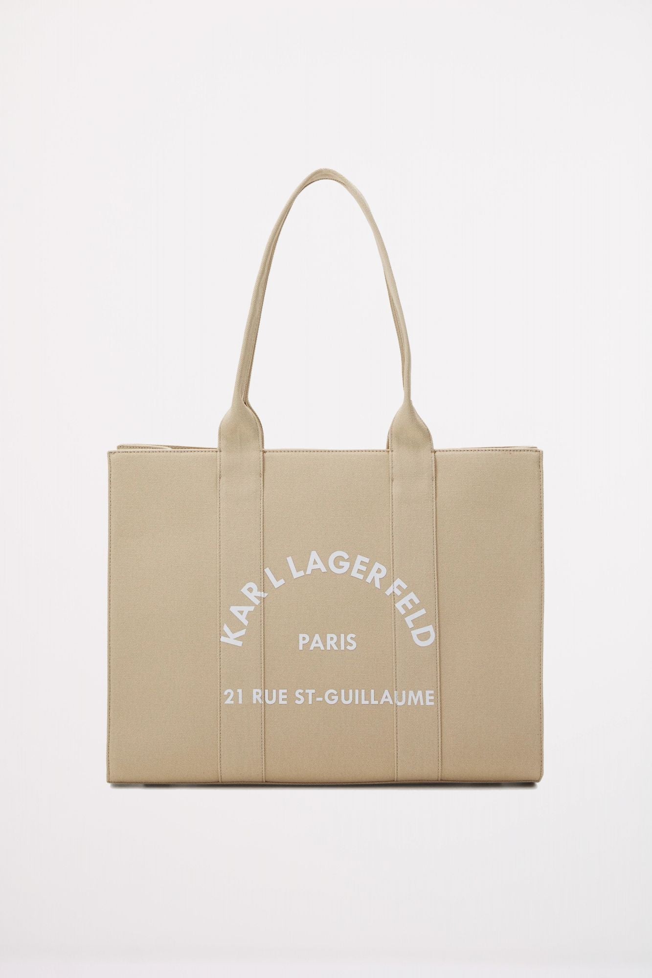 KARL LAGERFELD SRSG SQUARE LARGE TOTE en color MARRON CLARO (1)