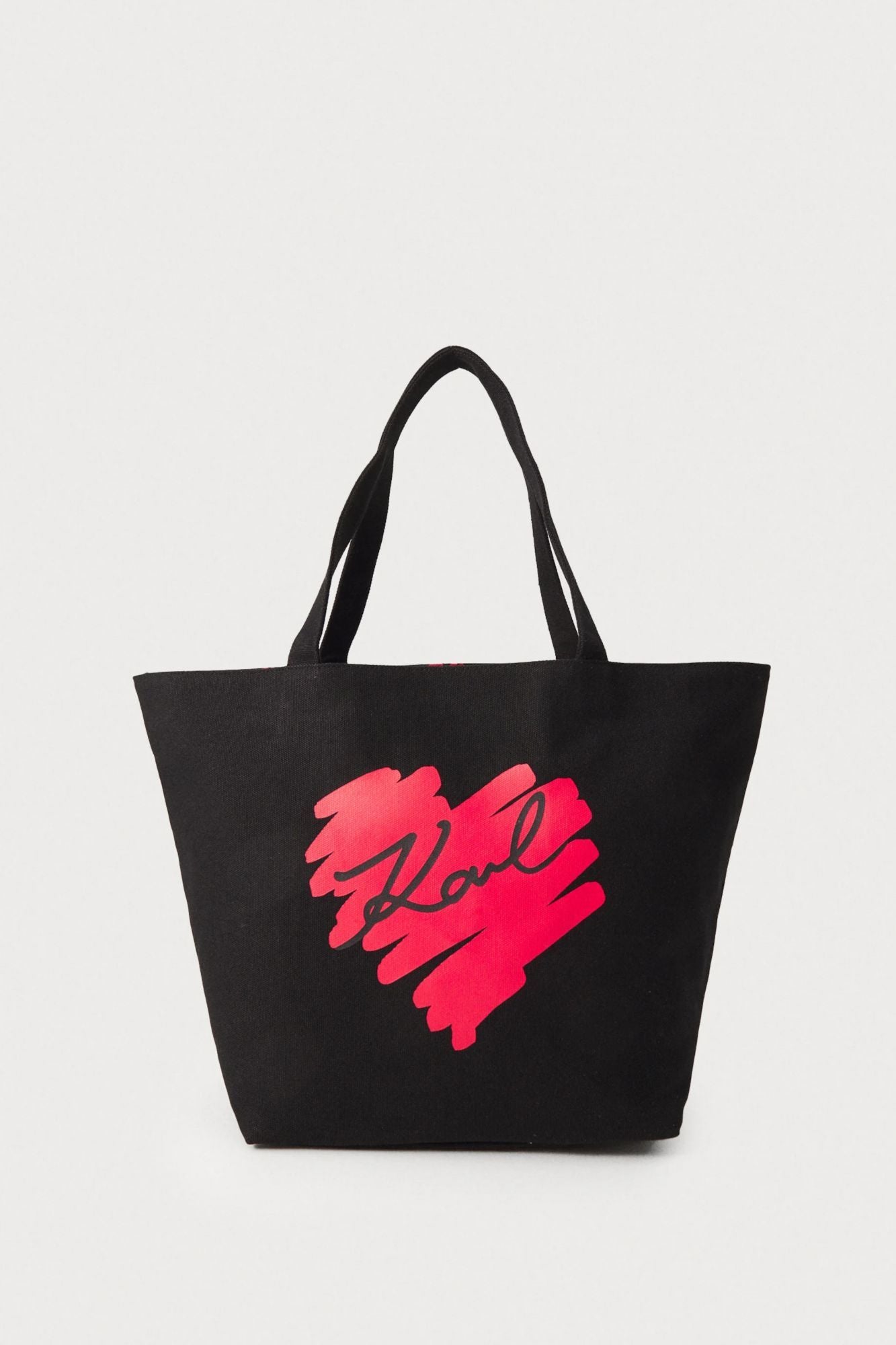 KARL LAGERFELD HEARTS REVERSIBLE SHOPPER en color NEGRO (1)