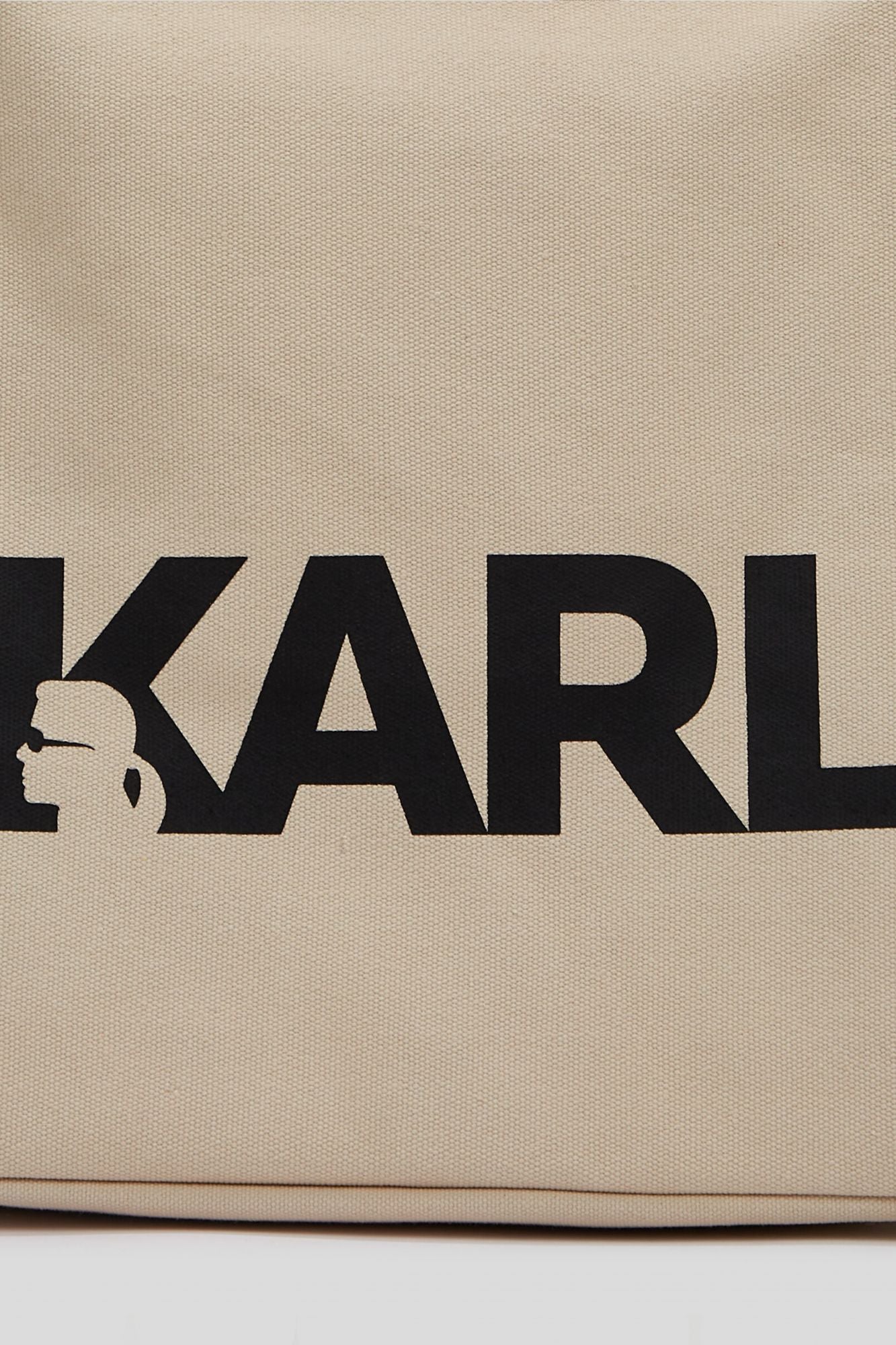 KARL LAGERFELD ESSENTIAL BIG LOGO SHOPPER en color BEIS (4)