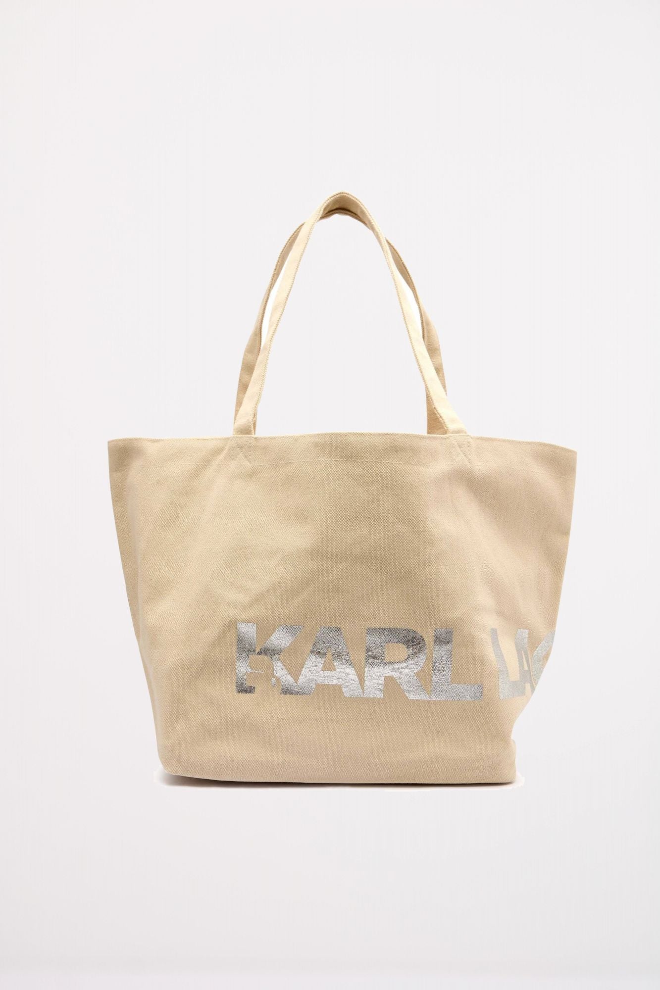 KARL LAGERFELD K ESSENTIAL BIG LOGO SHOPP en color BEIS (1)