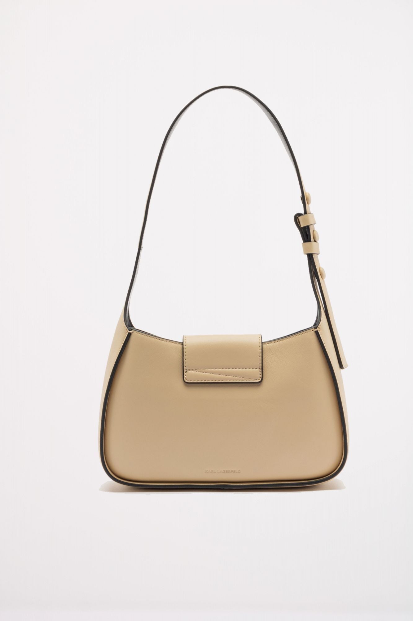 KARL LAGERFELD SIGNATURE SM SHOULDER BAG en color BEIS (2)
