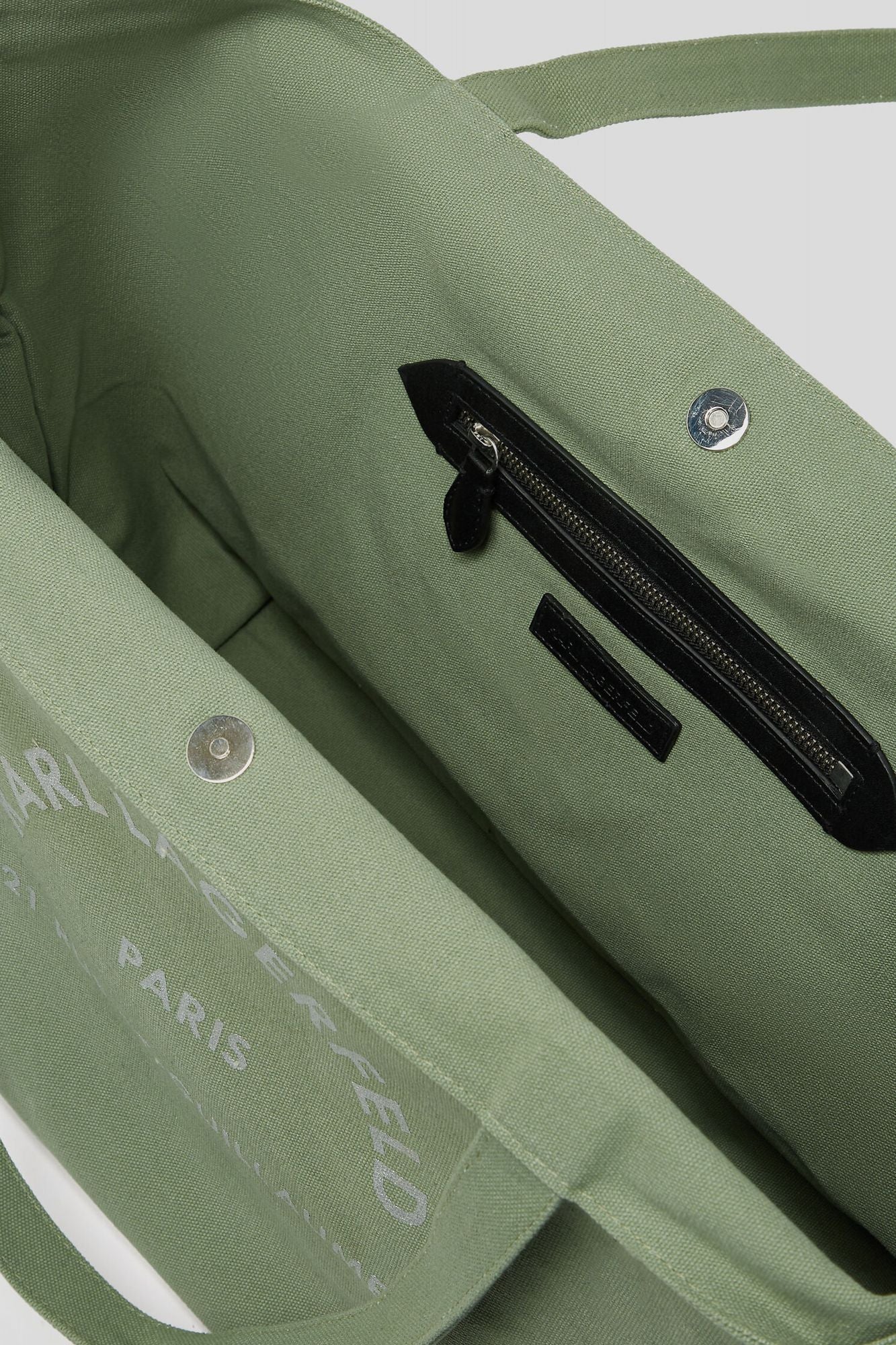 KARL LAGERFELD RUE ST-GUILLAUMECANVAS SHOPPER en color VERDE (3)