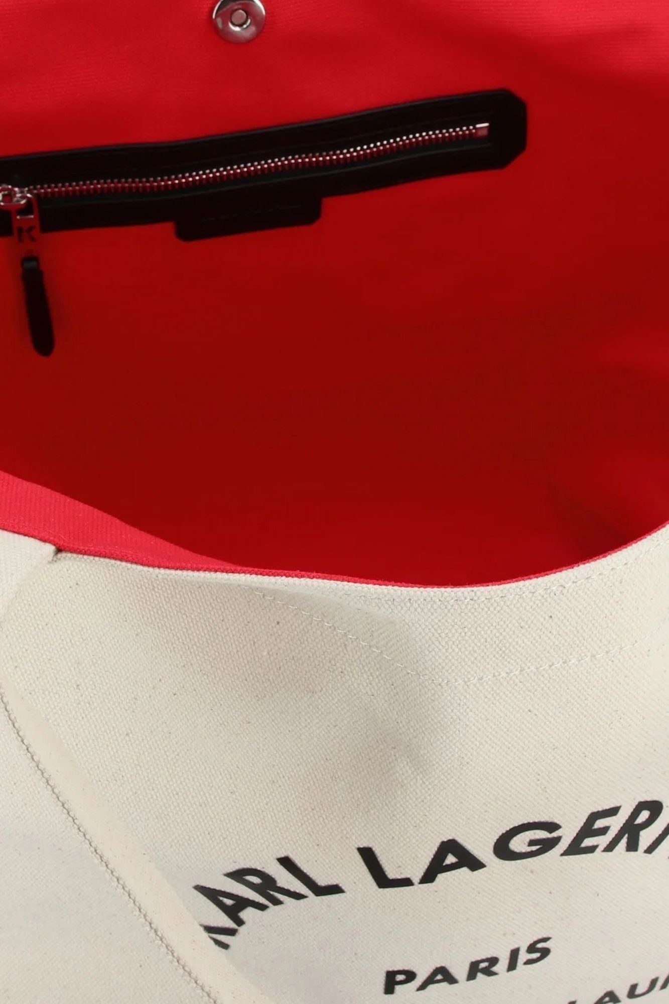 KARL LAGERFELD RSG CANVAS SHOPPER en color MARRON CLARO (4)