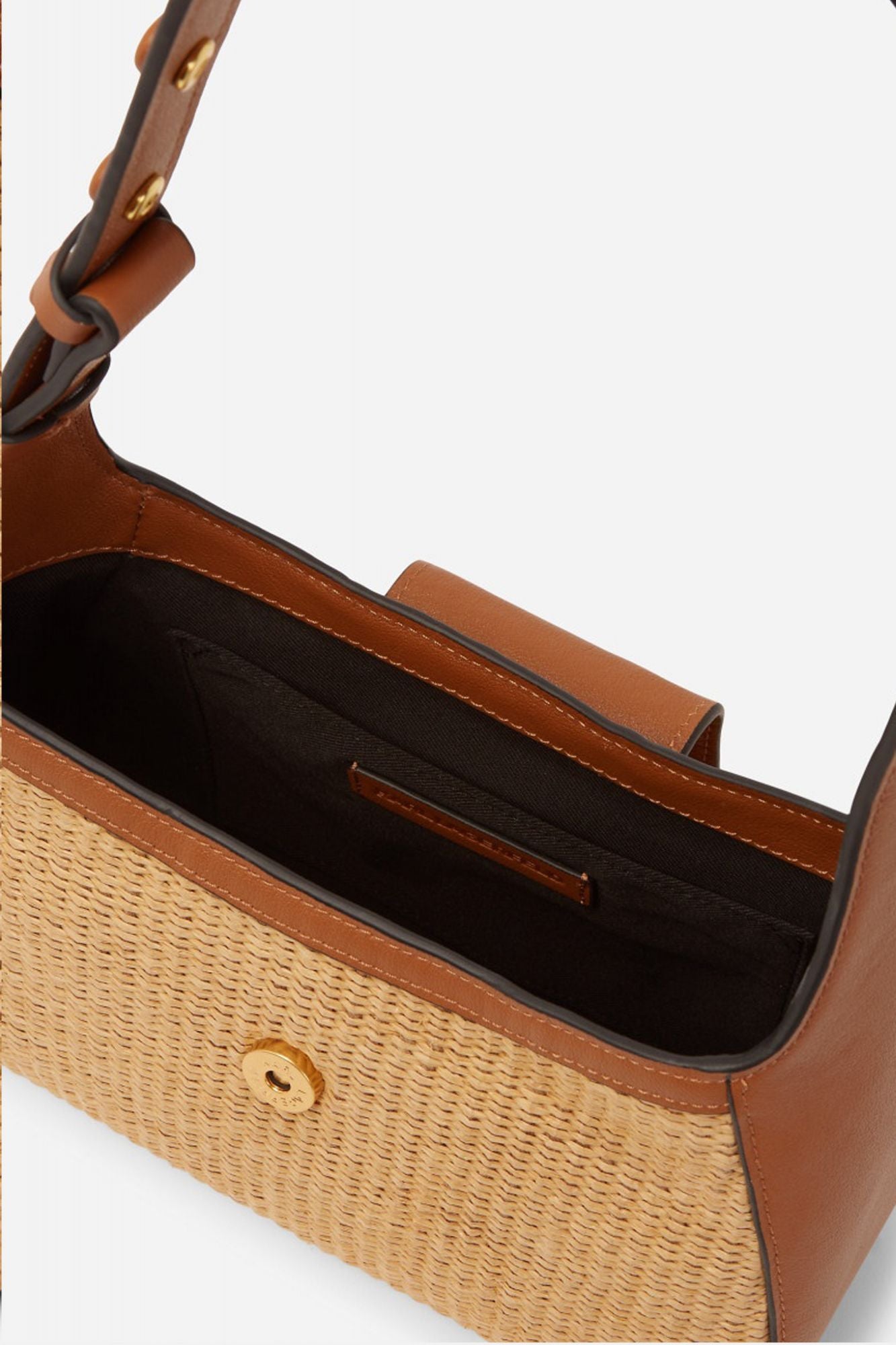 KARL LAGERFELD SIGNATURE SM SHB RAFFIA en color MARRON (3)