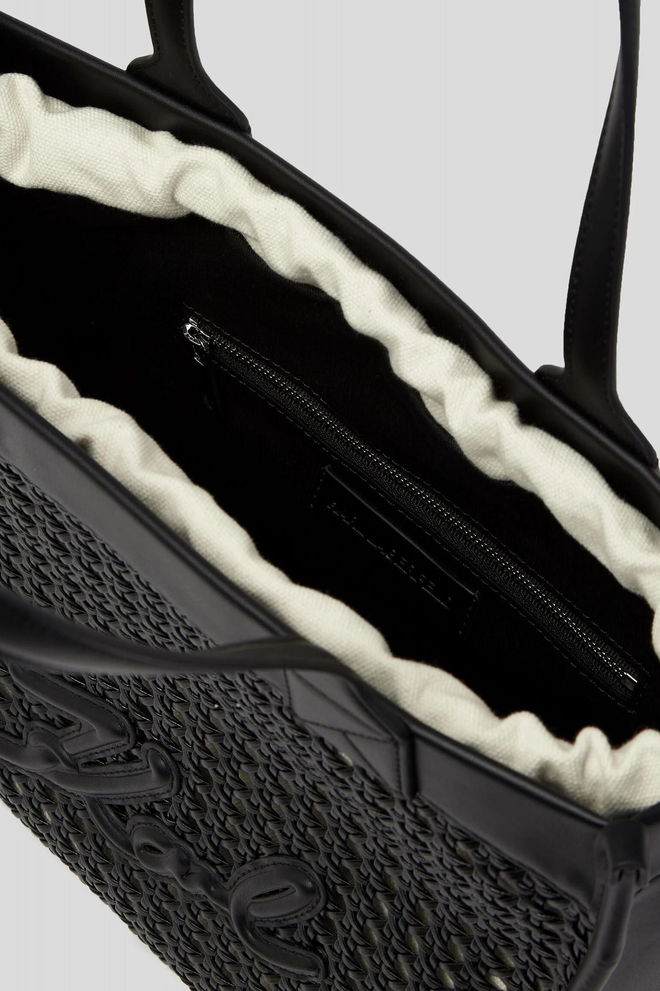 KARL LAGERFELD SKUARE MD TOTE WOVEN en color NEGRO (3)